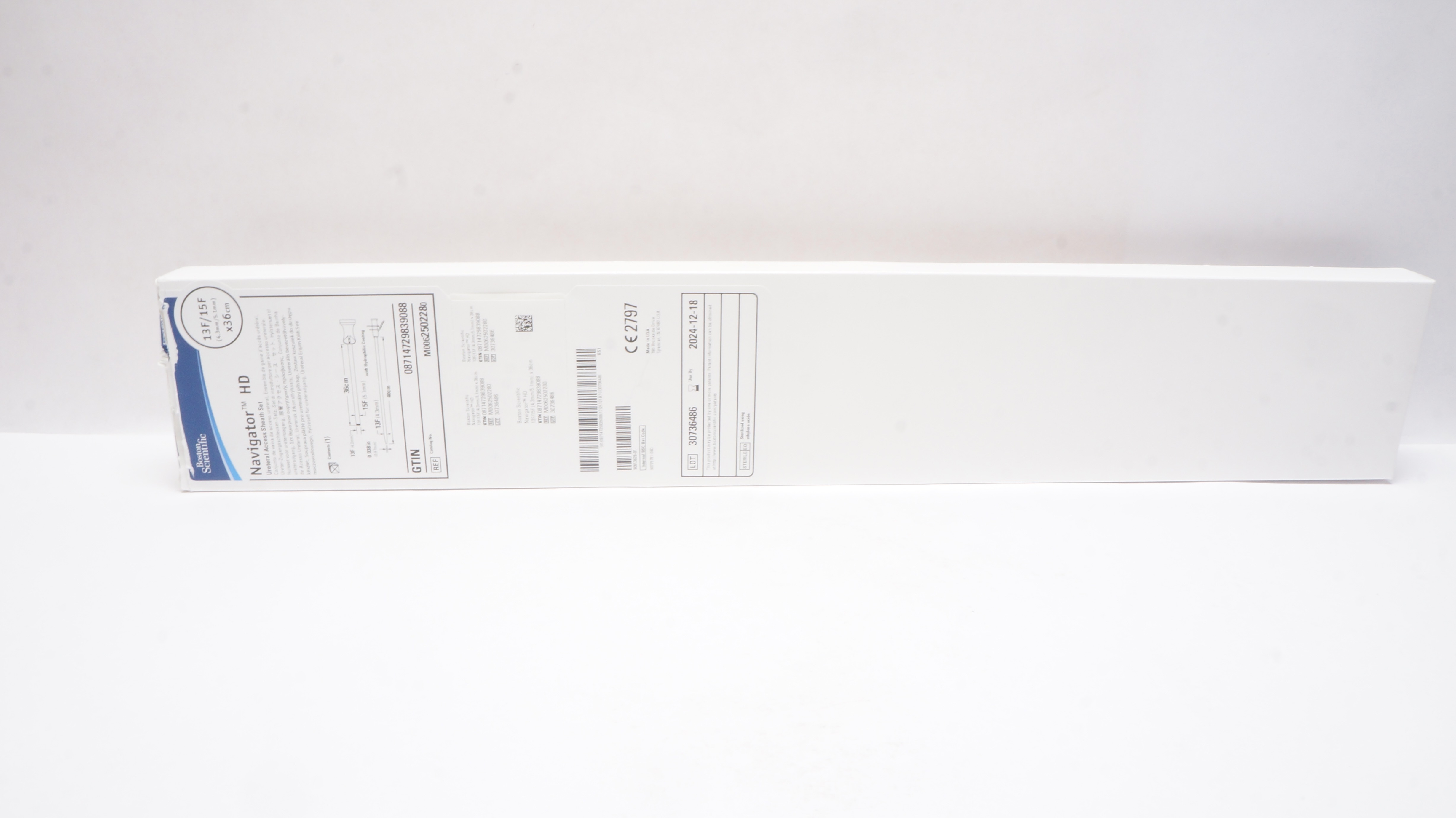 Boston Scientific M0062502280 Navigator Ureteral Access Sheath Set 13/15F x 36cm