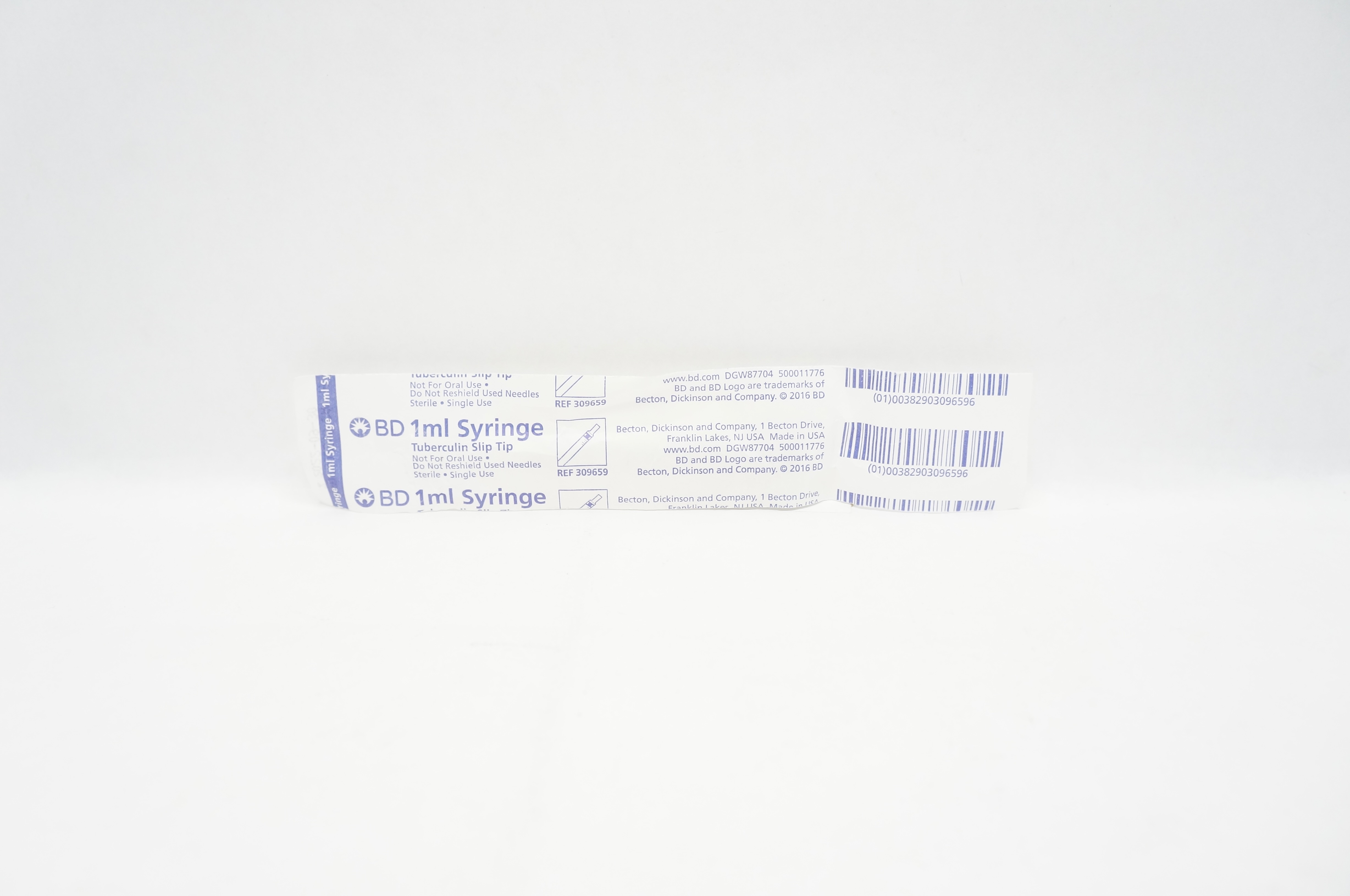 BD 309659 1ml TB Syringe, Slip Tip (x)