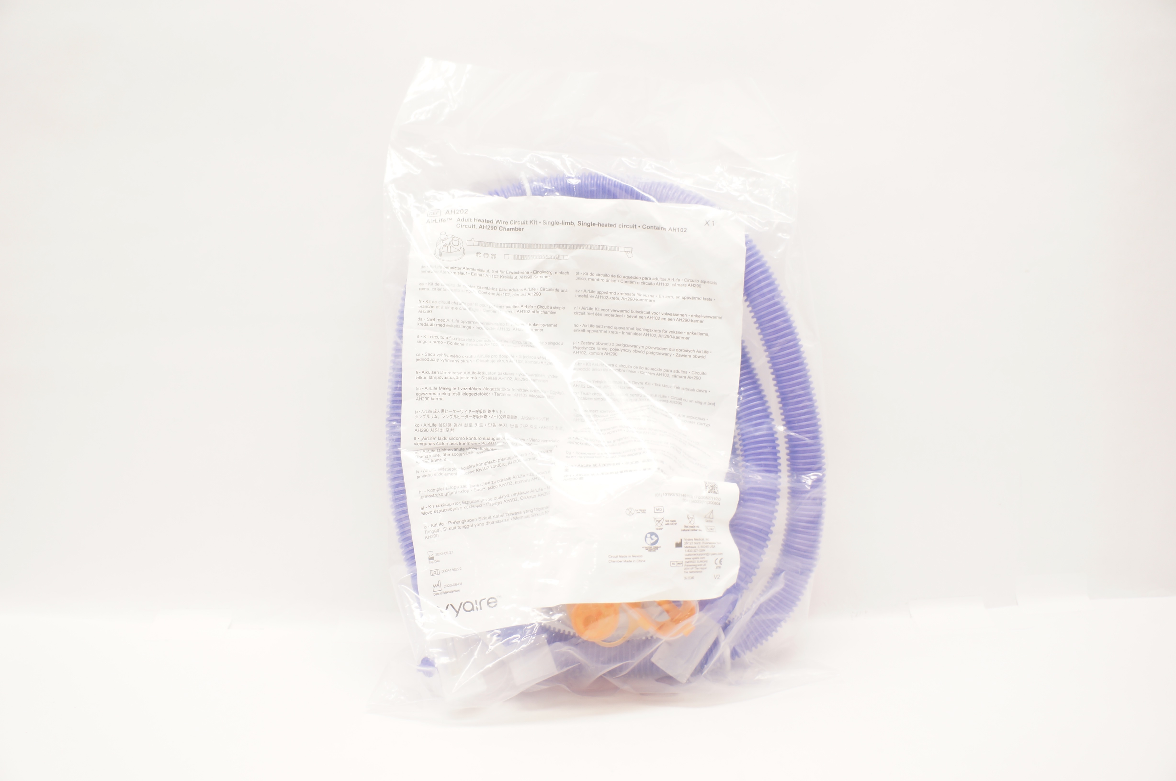 Vyaire AH202 AirLife Adult Heated Wire Circuit Kit (x)