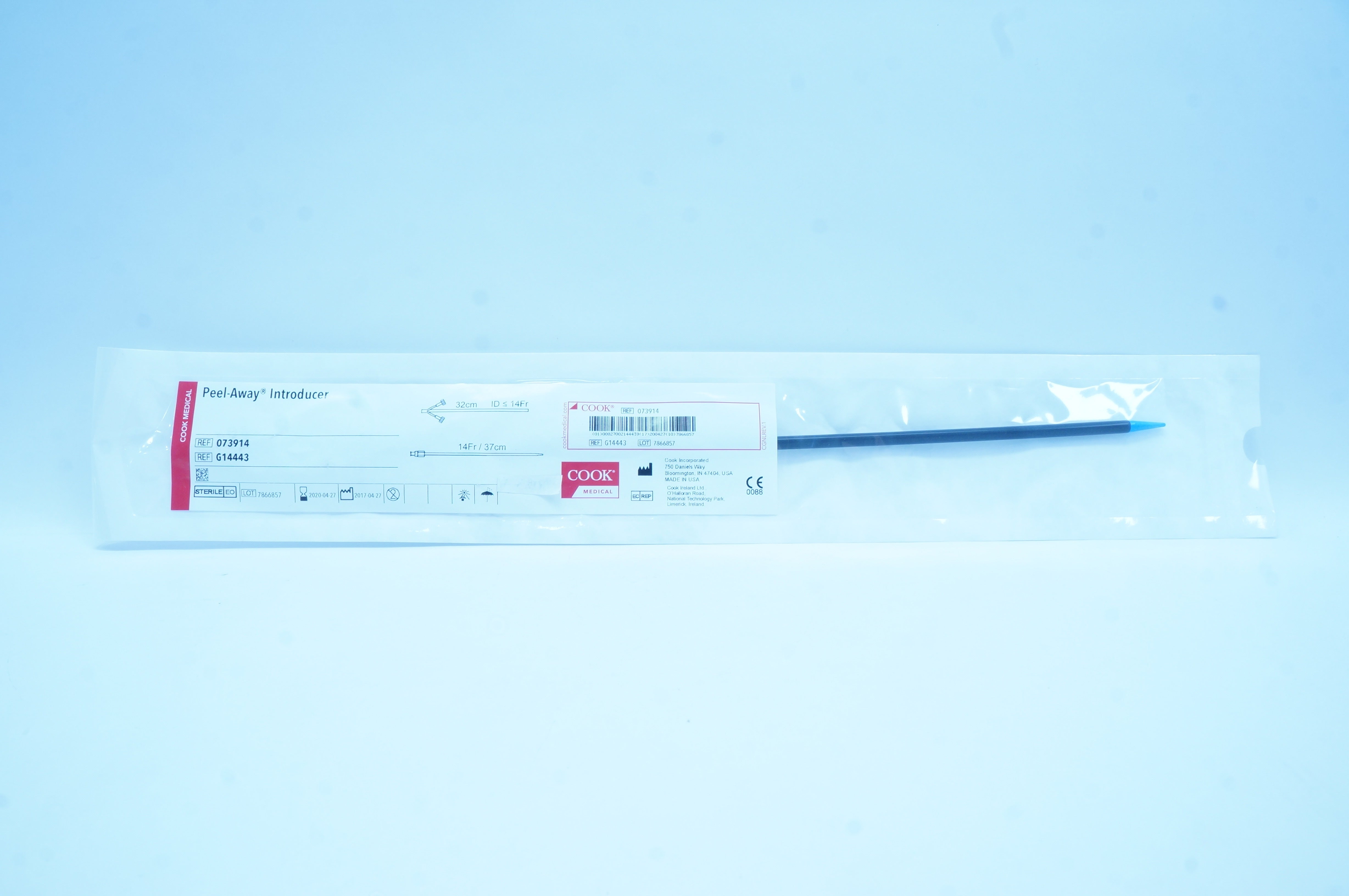 Cook Medical G14443 Peel-Away Introducer 14Fr x 37cm (x)