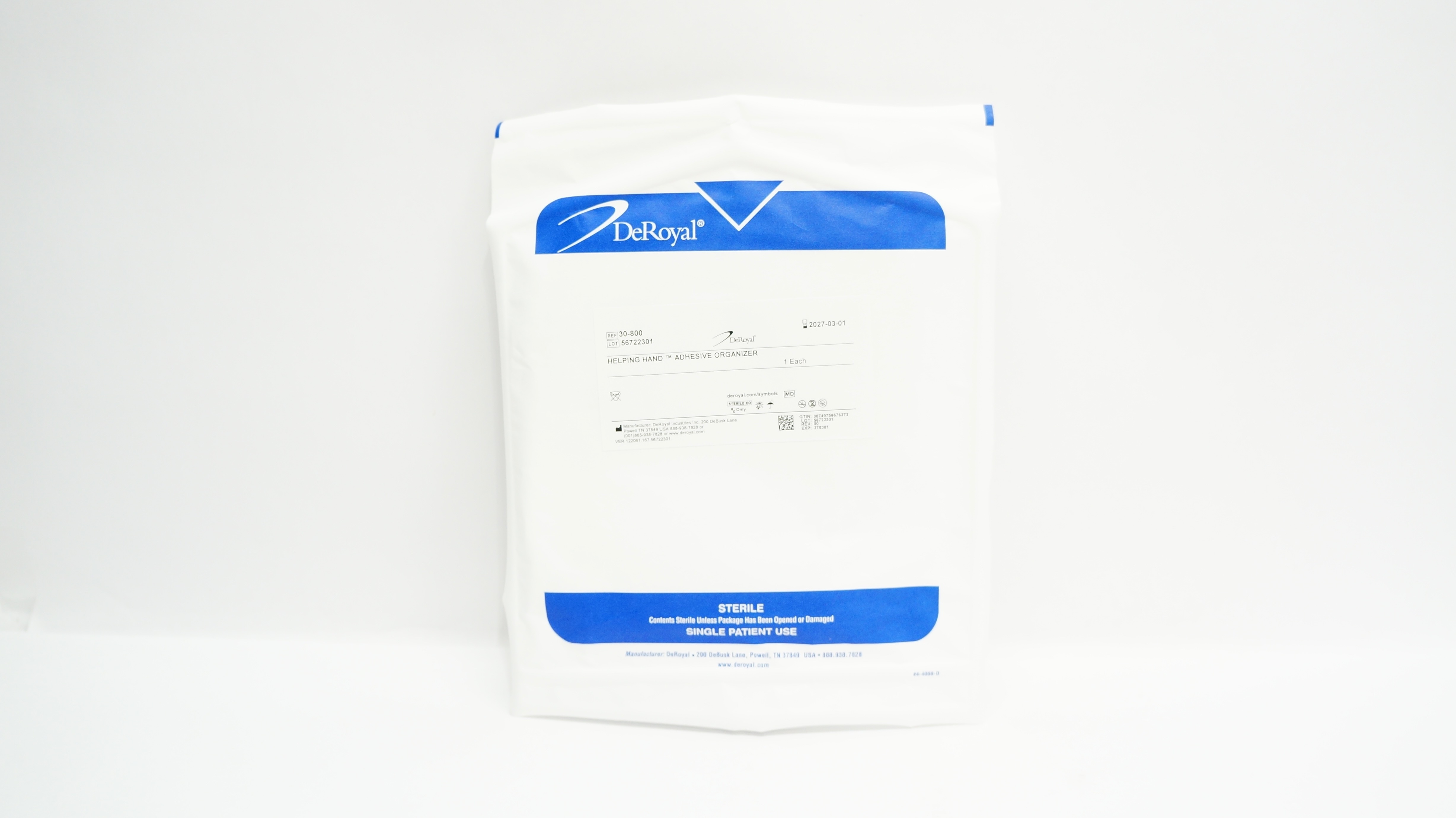 DeRoyal 30-800 Helping Hand Adhesive Organizer