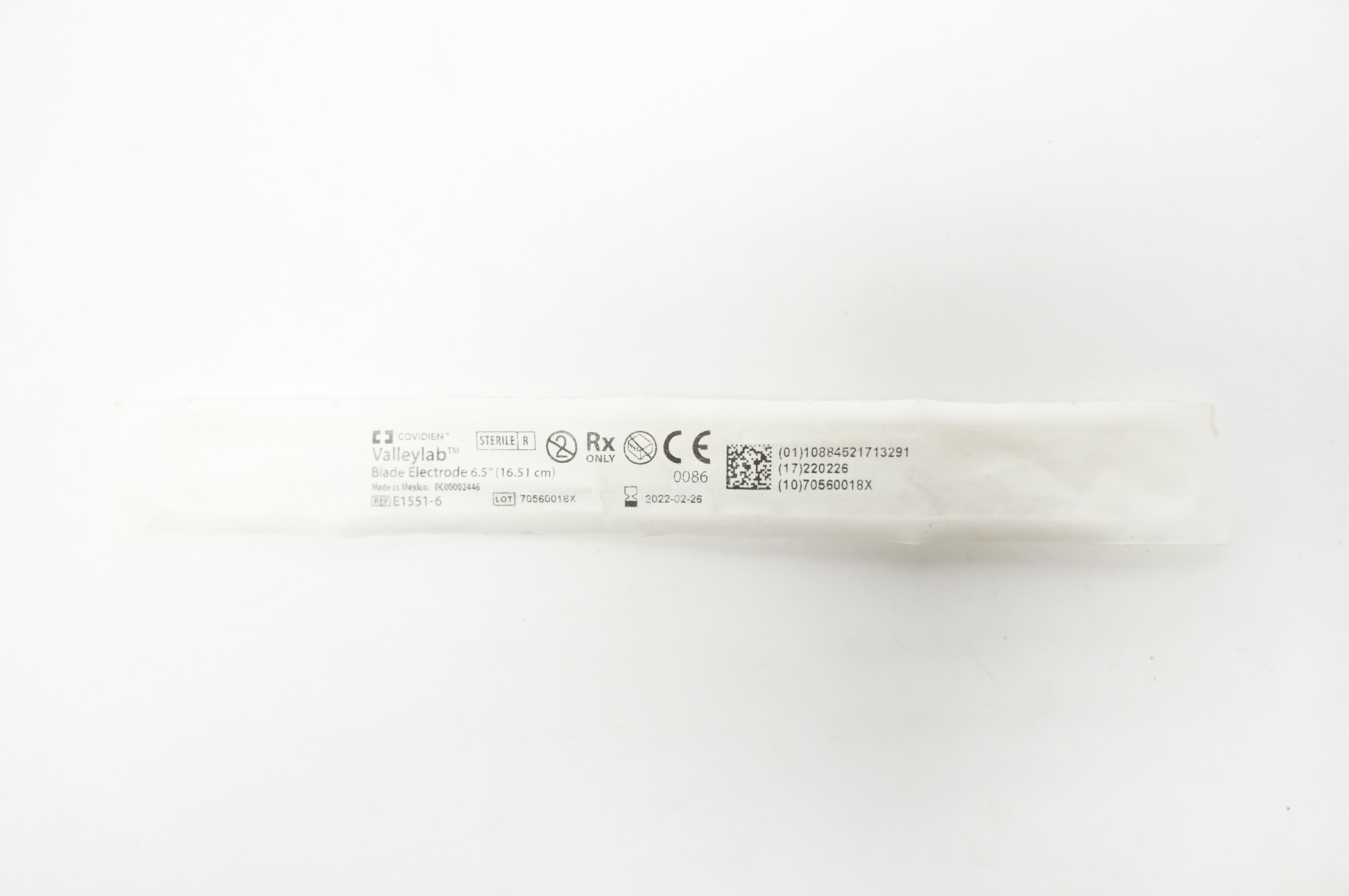 Covidien E1551-6 Valleylab Blade Electrode 6.5inch (x)