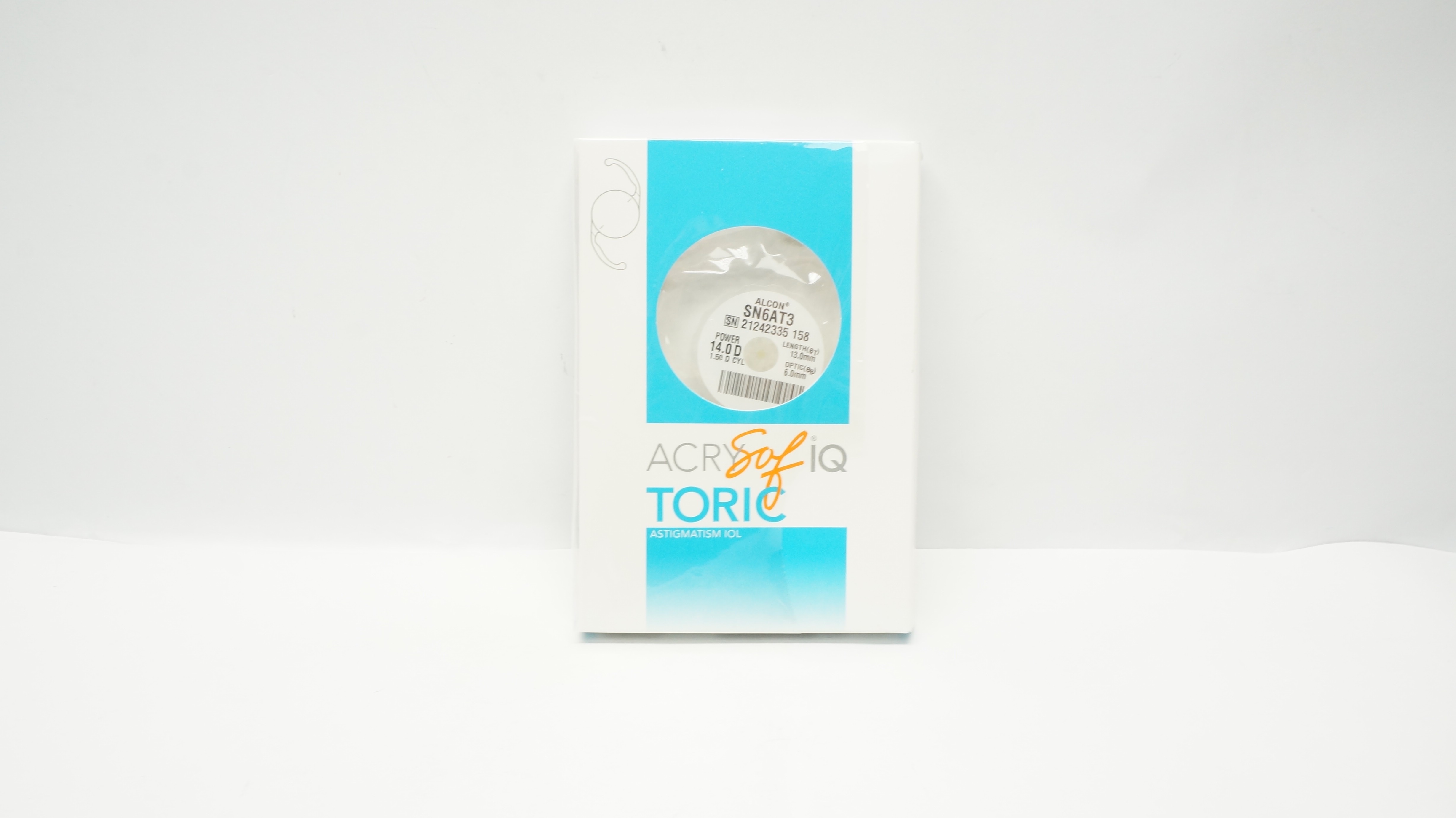 Alcon SN6AT3 ACRYSof IQ Toric Astigmatism IOL 14.5 D 1.50 CYL13.0mm x 6.0mm (x)