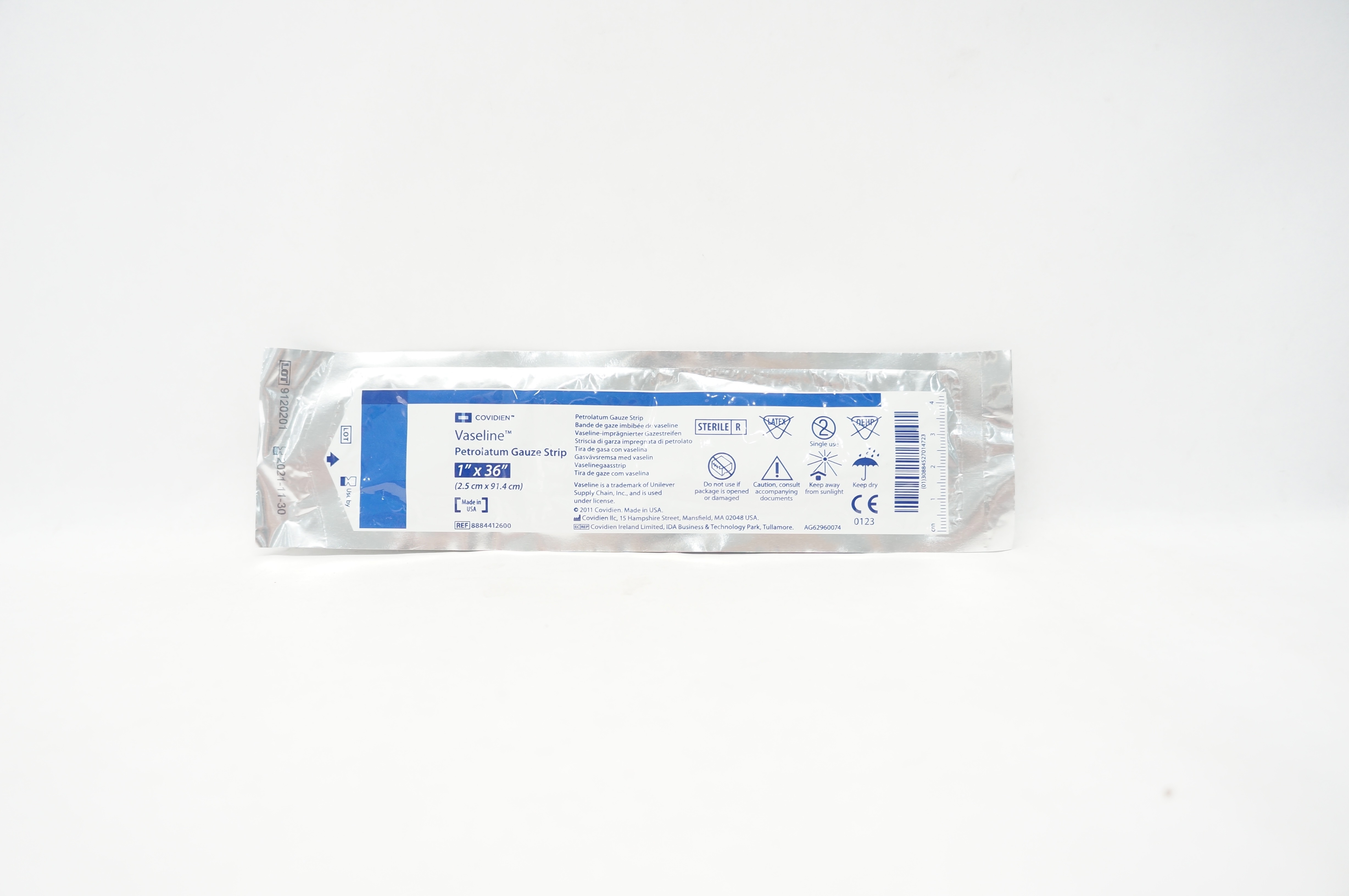 Covidien 8884412600 Vaseline Petrolatum Gauze Strip 1inch x 36inch (x)