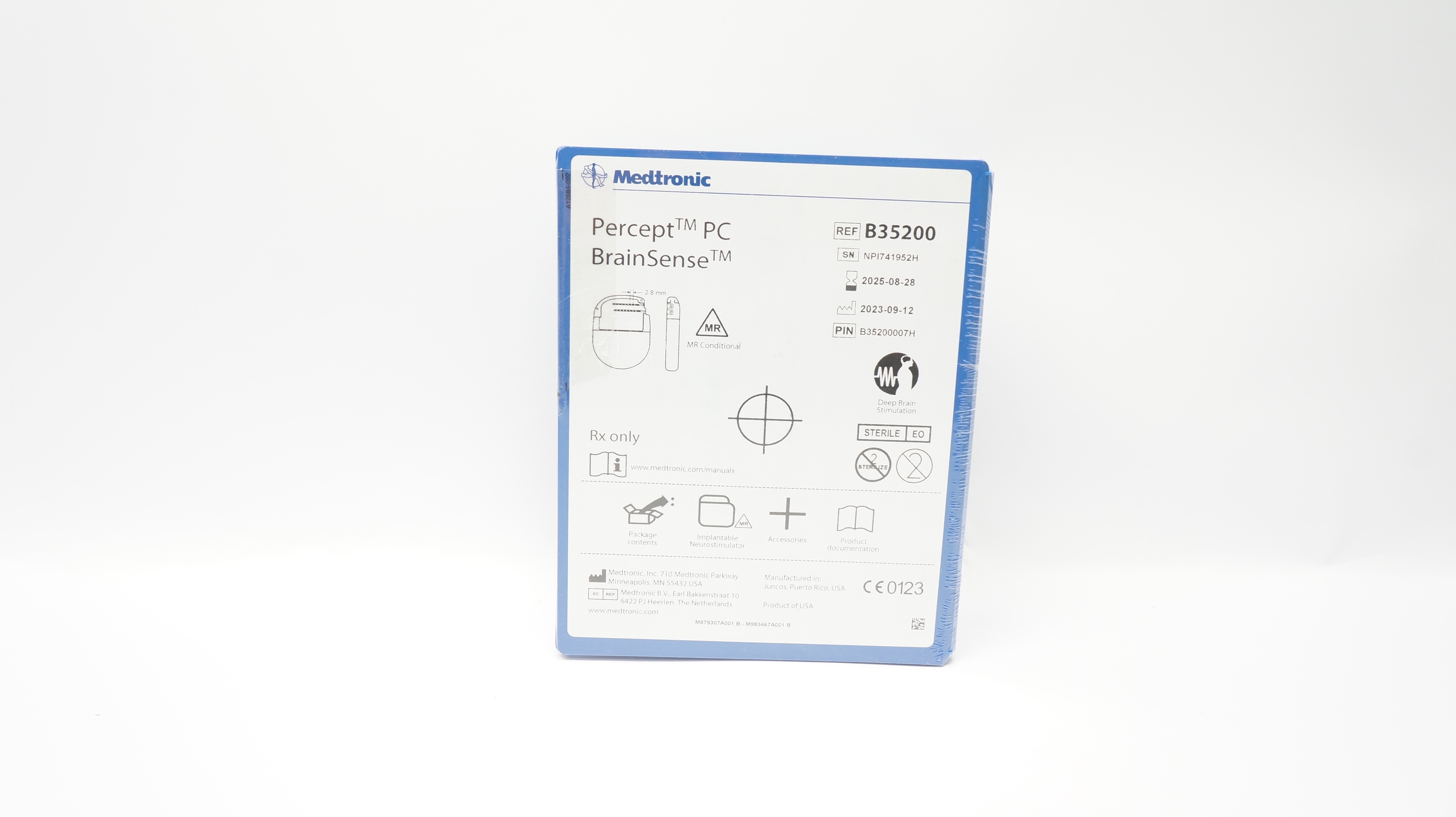 Medtronic B35200 Percept PC BrainSence Implantable Neurostimulator 2.8mm