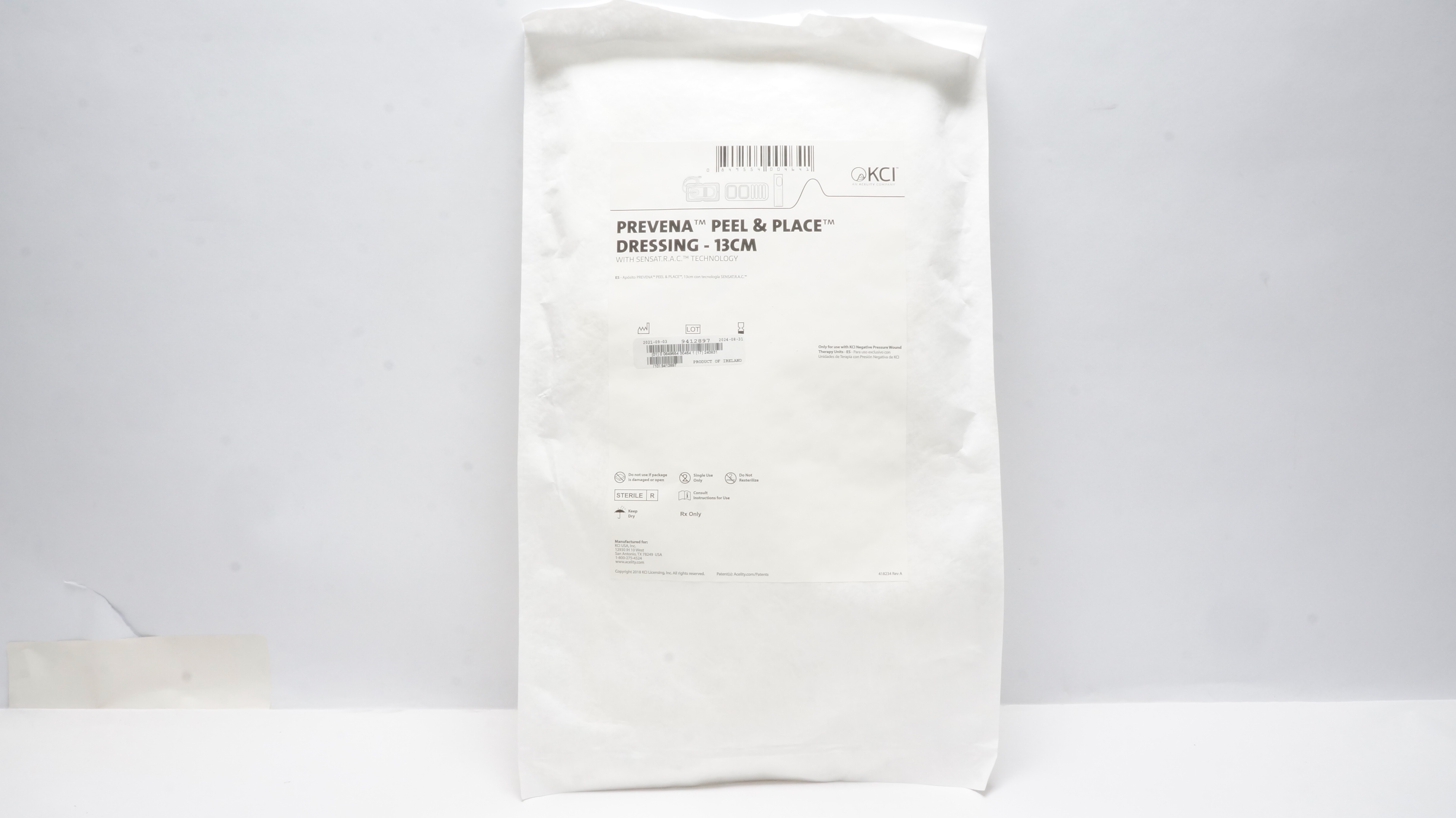 KCI Prevena Peel & Place Dressing 13cm (x)