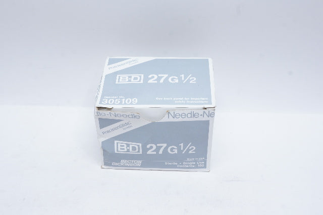BD 305109 Precision Glide Ndle 27G x 1/2 - Box of 100