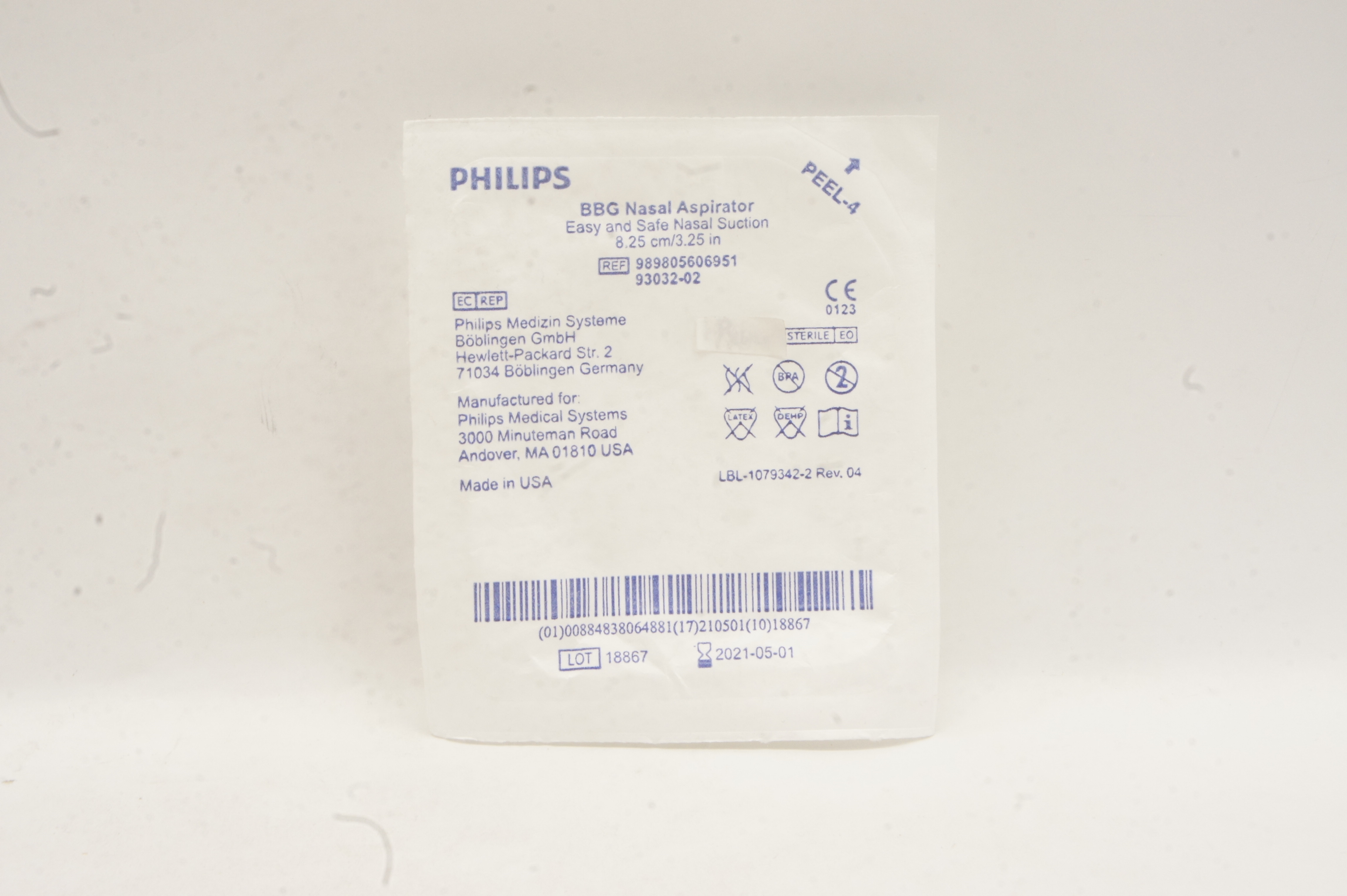 Philips 989805606951 BBG Nasal Aspirator Easy and Safe Nasal Suction 3 ...