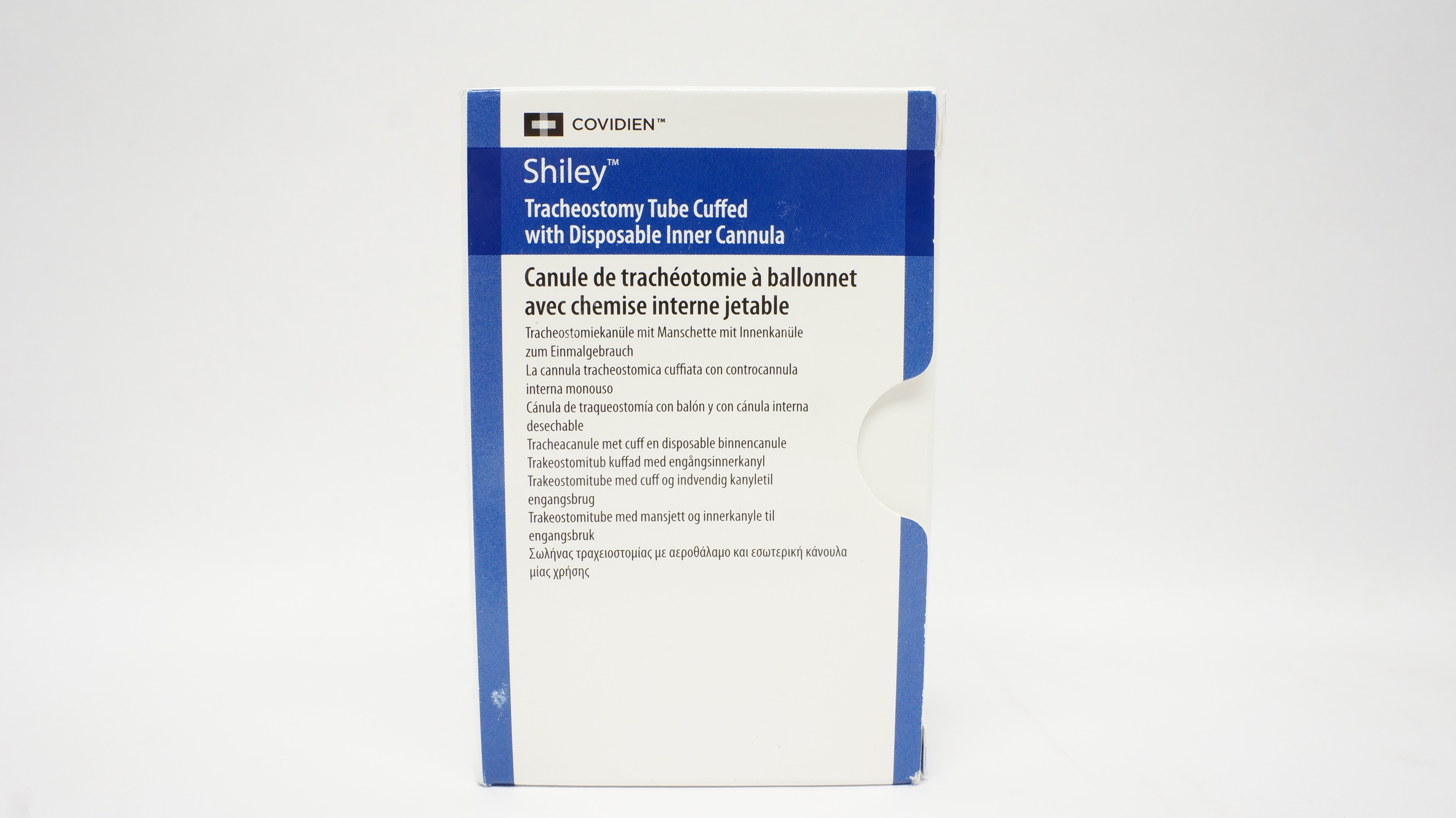 Covidien 8DCT Shiley Tracheostomy Tube Cuffed 7.6mm x 12.2mm x 27.0mm x 79mm