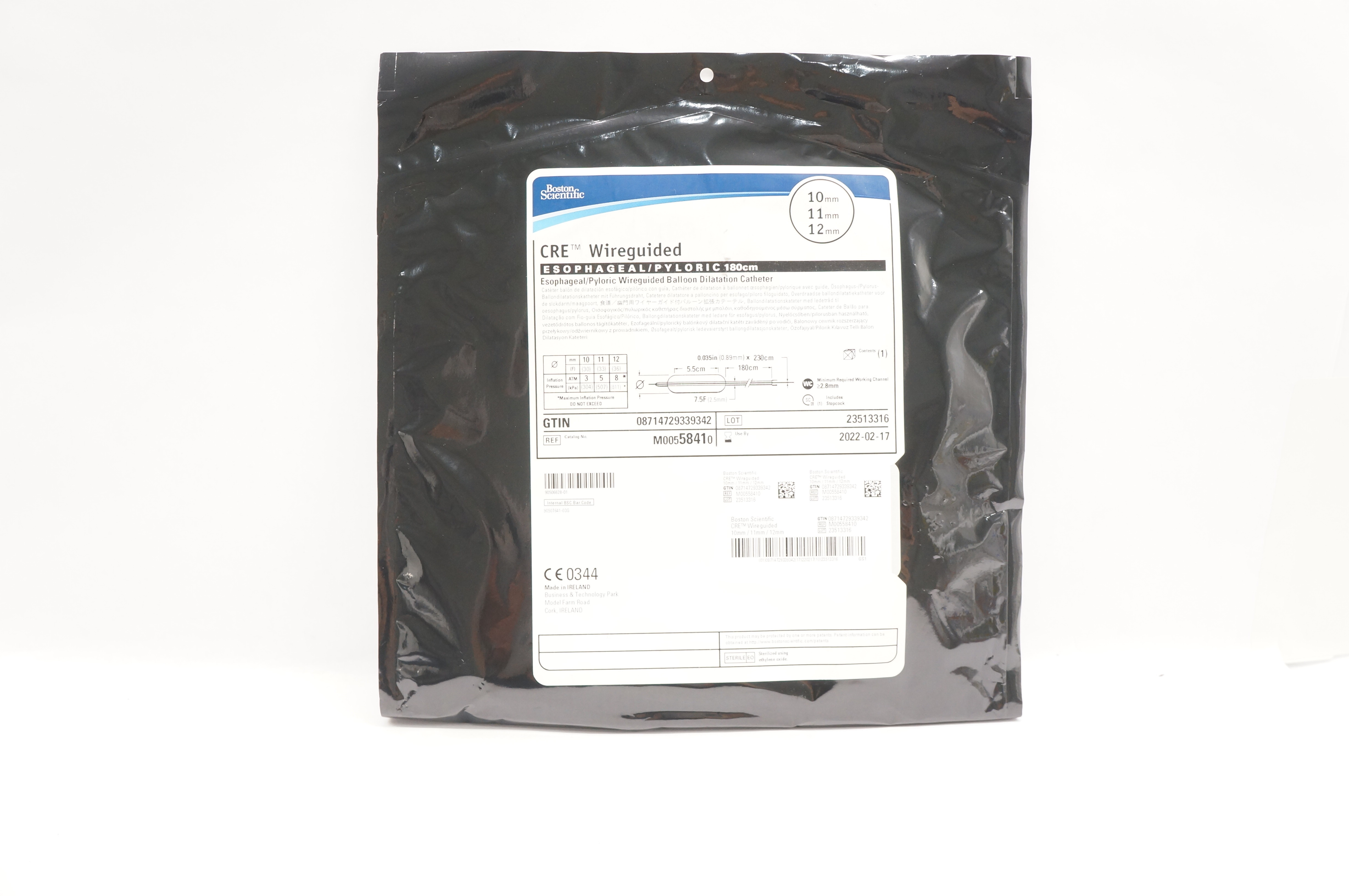 Boston Scientific 5841 Wireguided Balloon Dilatation Cath.10/11/12mm (x)