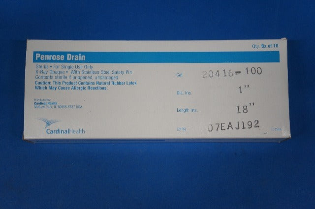 Cardinal Health 20416-100 Penrose Drain 1 Case of 100