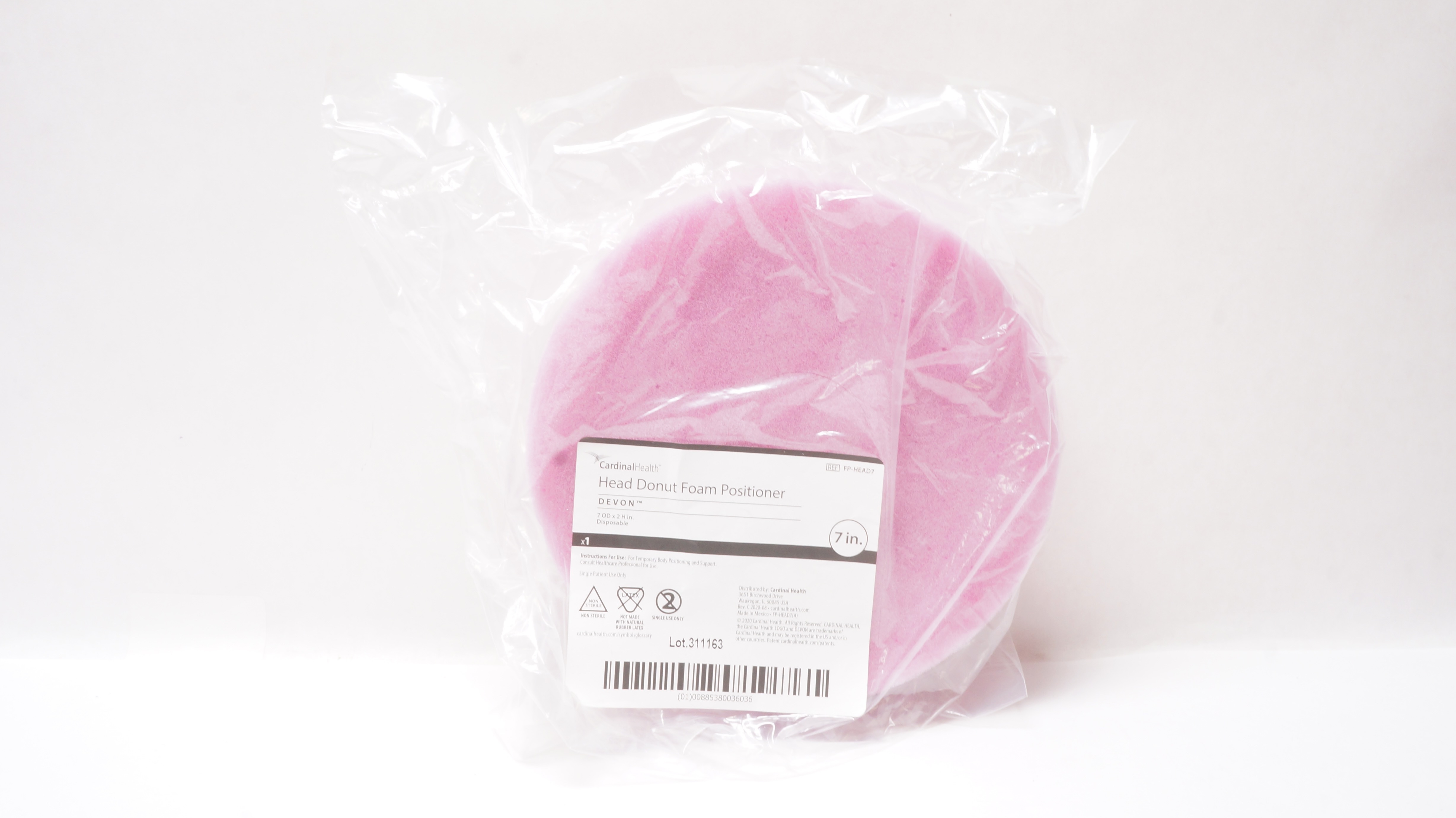 Cardinal Health FP-HEAD7 Devon Head Donut Foam Positioner Diameter 7OD x 2H inch
