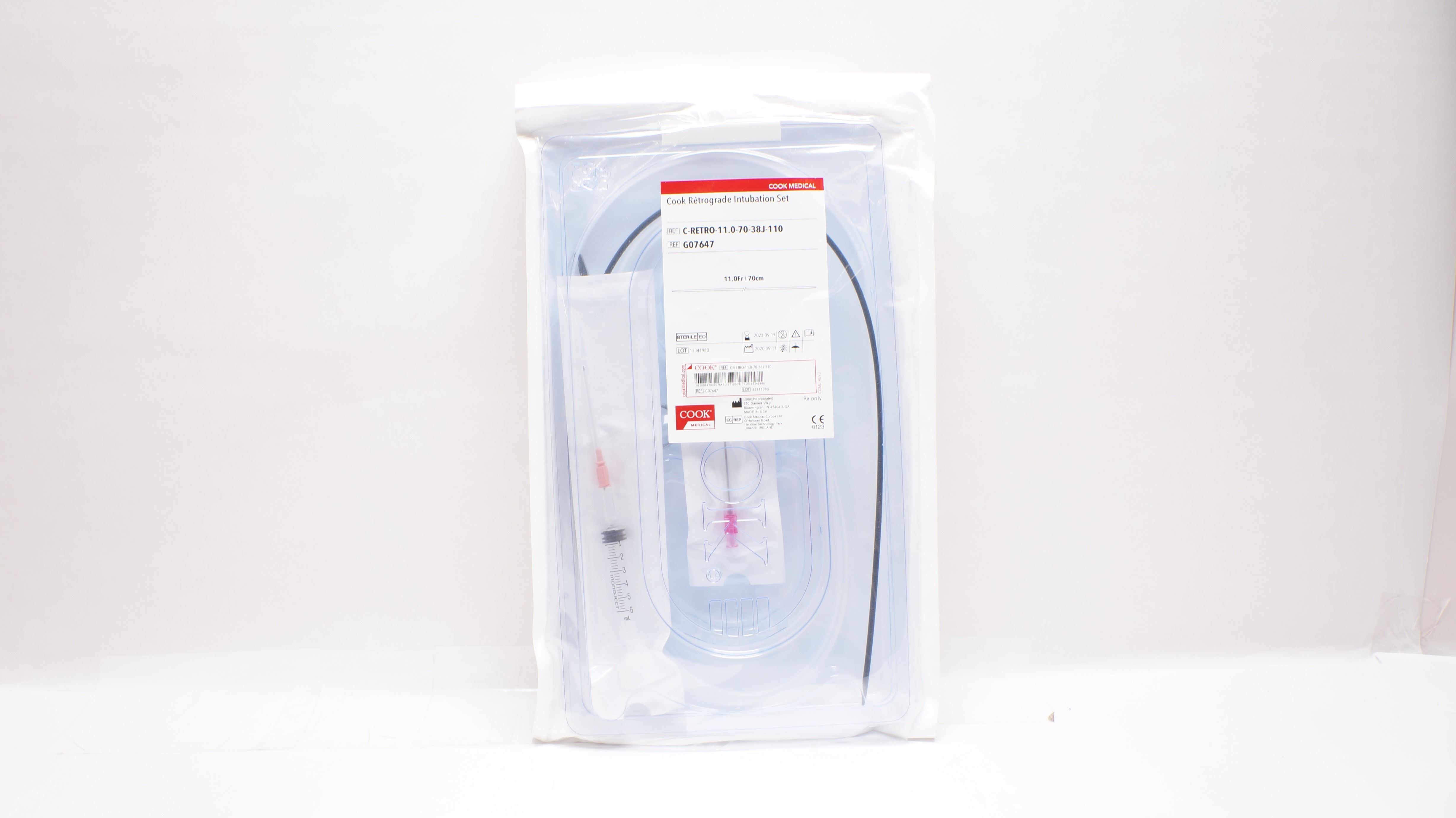 Cook Medical G07647 Retrograde Intubation Set 11.0Fr x 70cm (x)