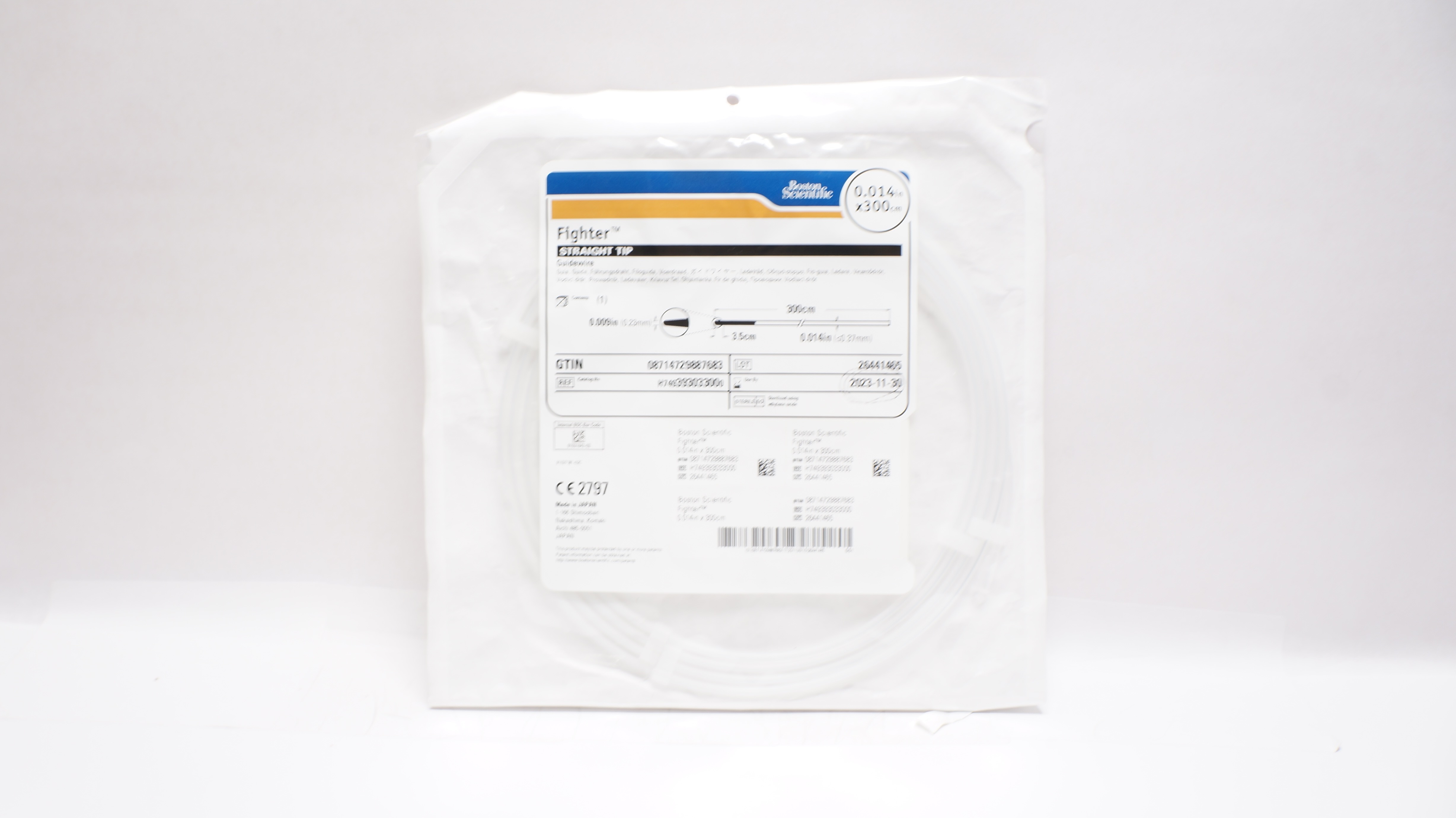 Boston Scientific H749393033000 Fighter Guidewire 0.014inch x 300cm (x)