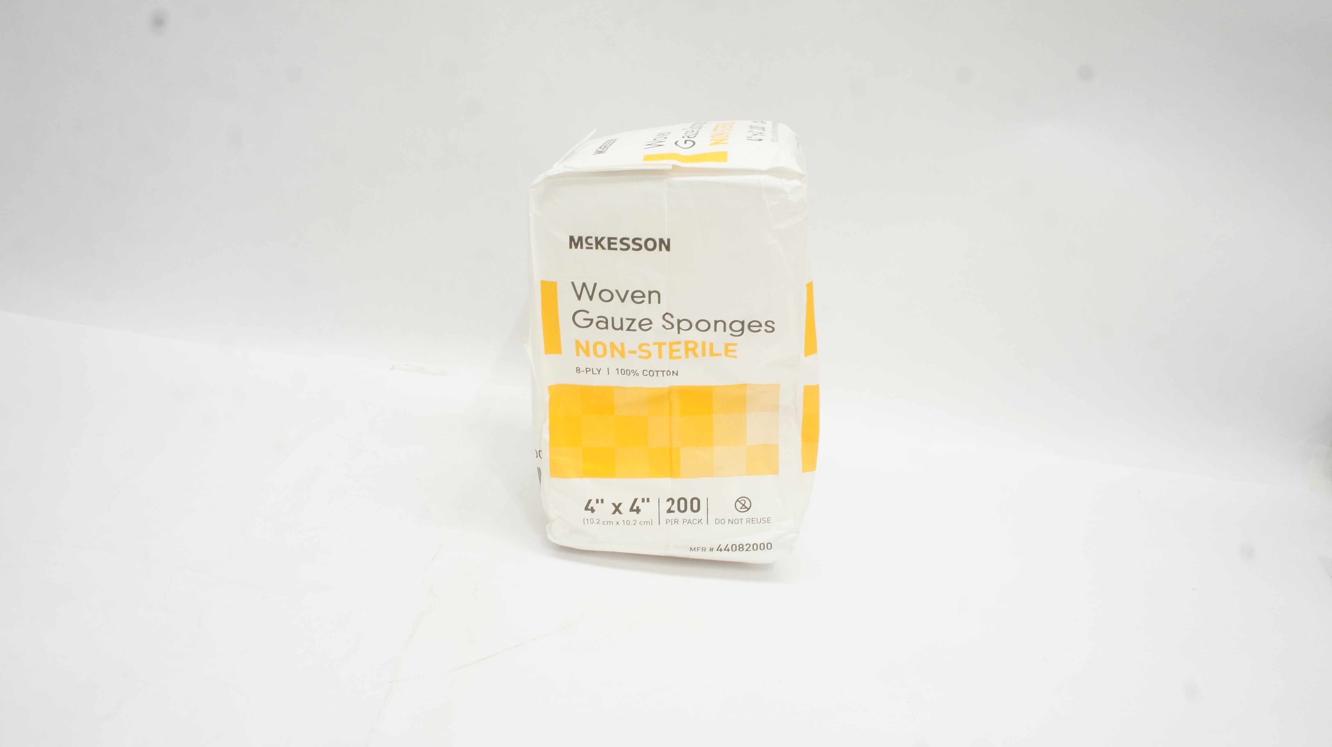 McKesson 44082000 Woven Gauze Sponges, 8-Ply 4inch x 4inch - Box of 200