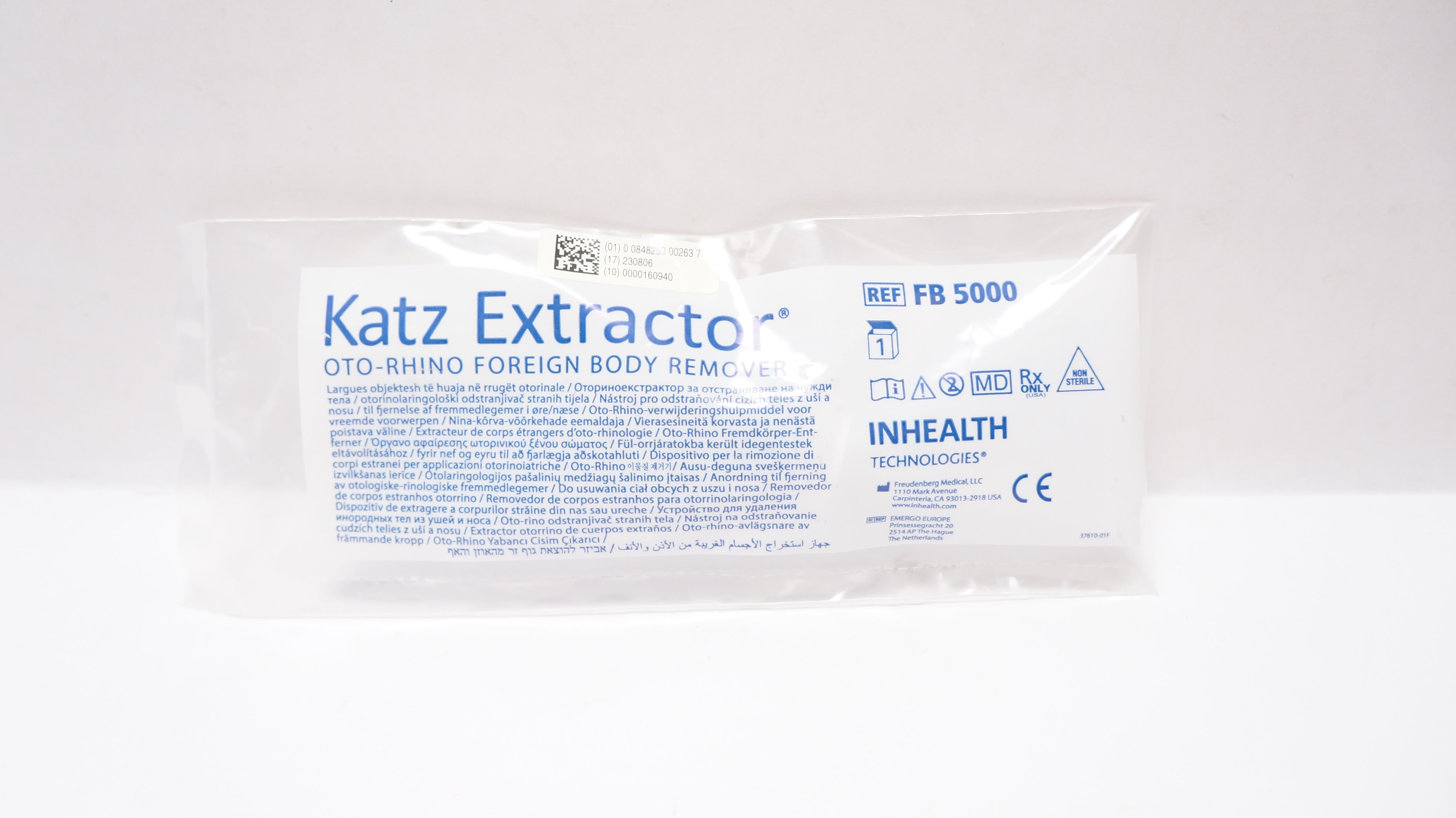 Inhealth Technologies FB 5000 Katz Extractor OtoRhino Foreign Body Remover