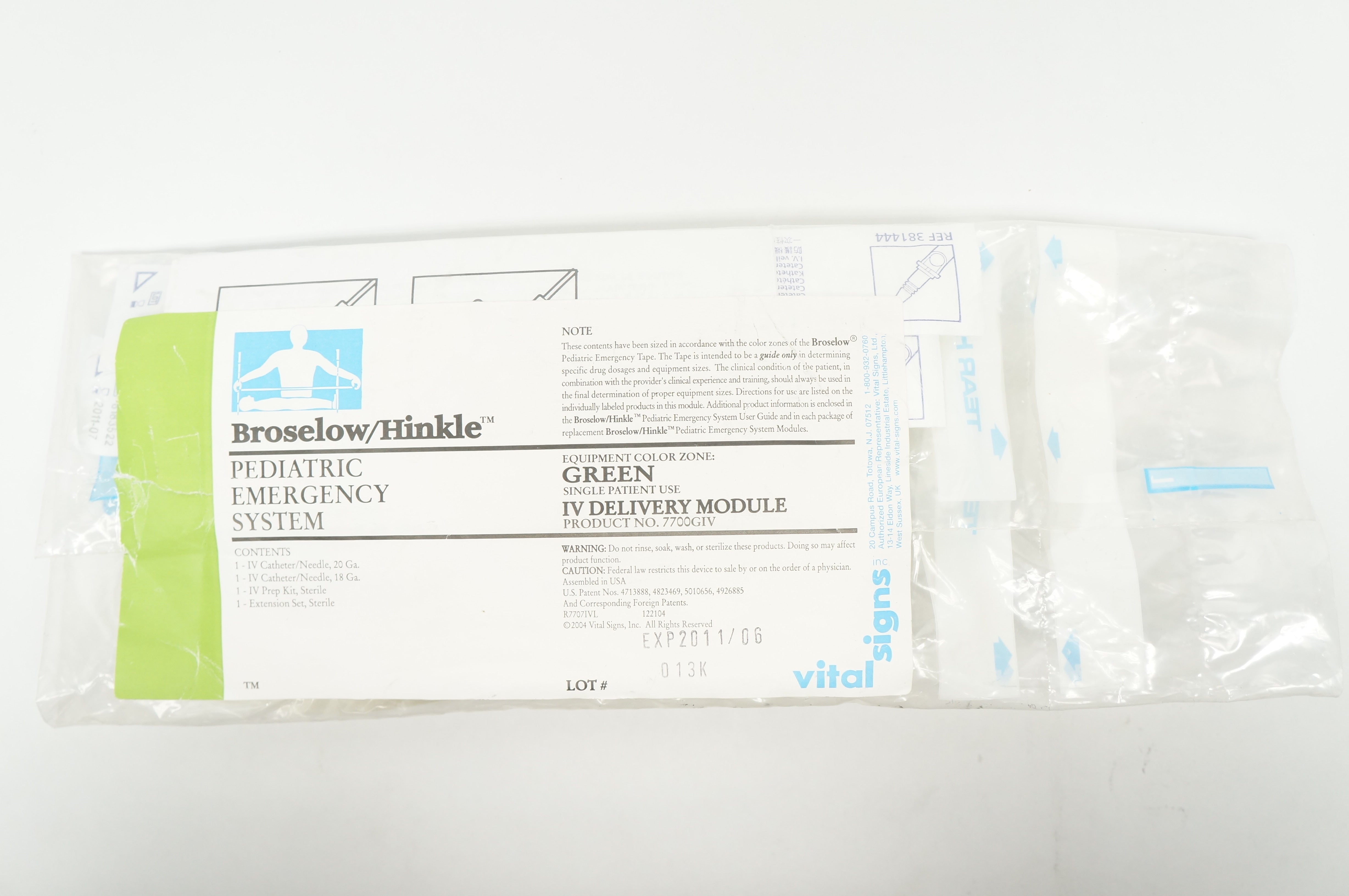 Vital Signs 7700GIV Broselow Hinkle Pediatric Emergency System (x)