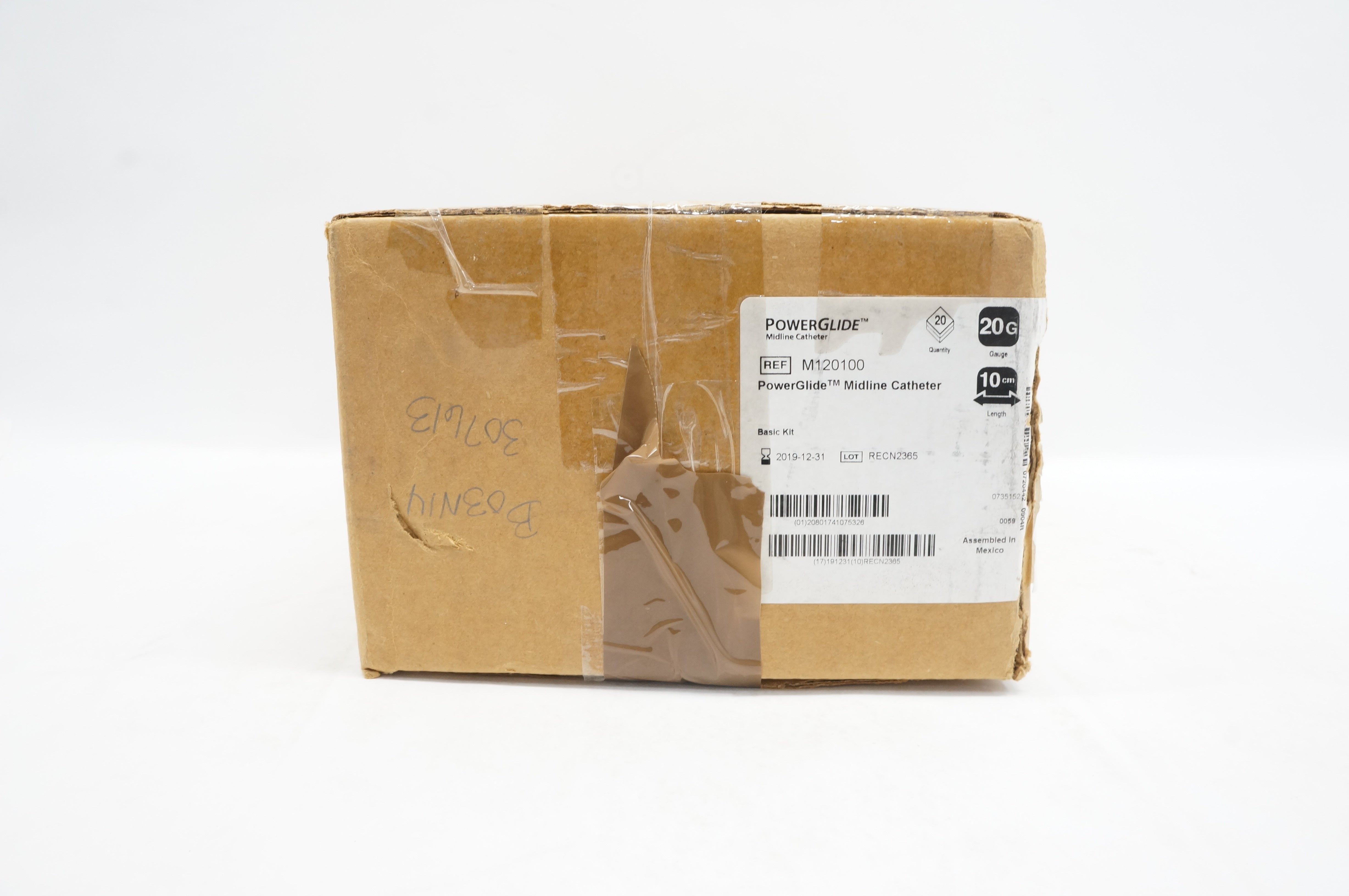 Bard M120100 PowerGlide Midline Cath. 20G x 10cm - Case of 20 (x)