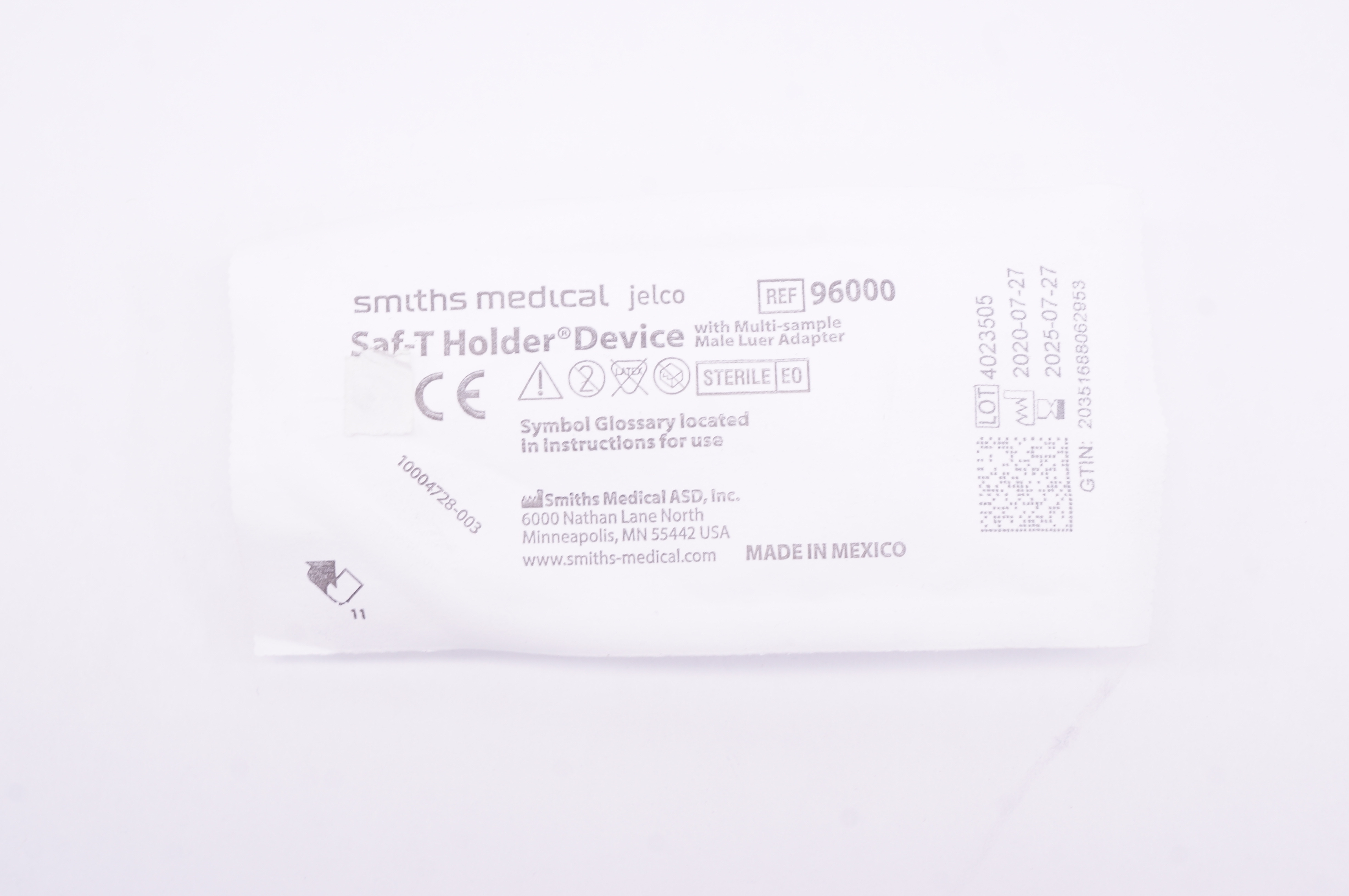 Smiths Medical 96000 Jelco SafT Holder Device