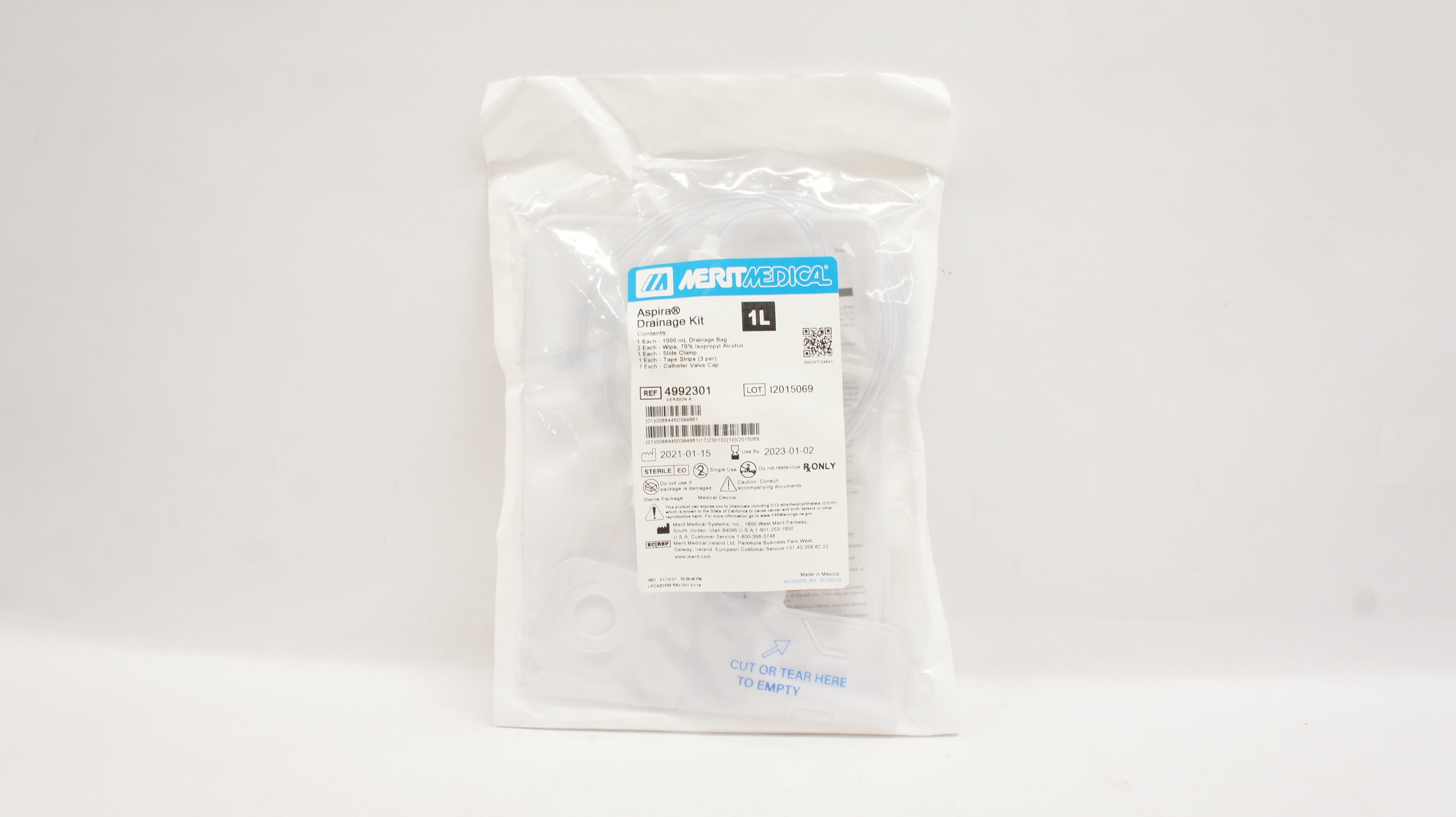 Merit Medical 4992301 Aspira Drainage Kit 1L (x)