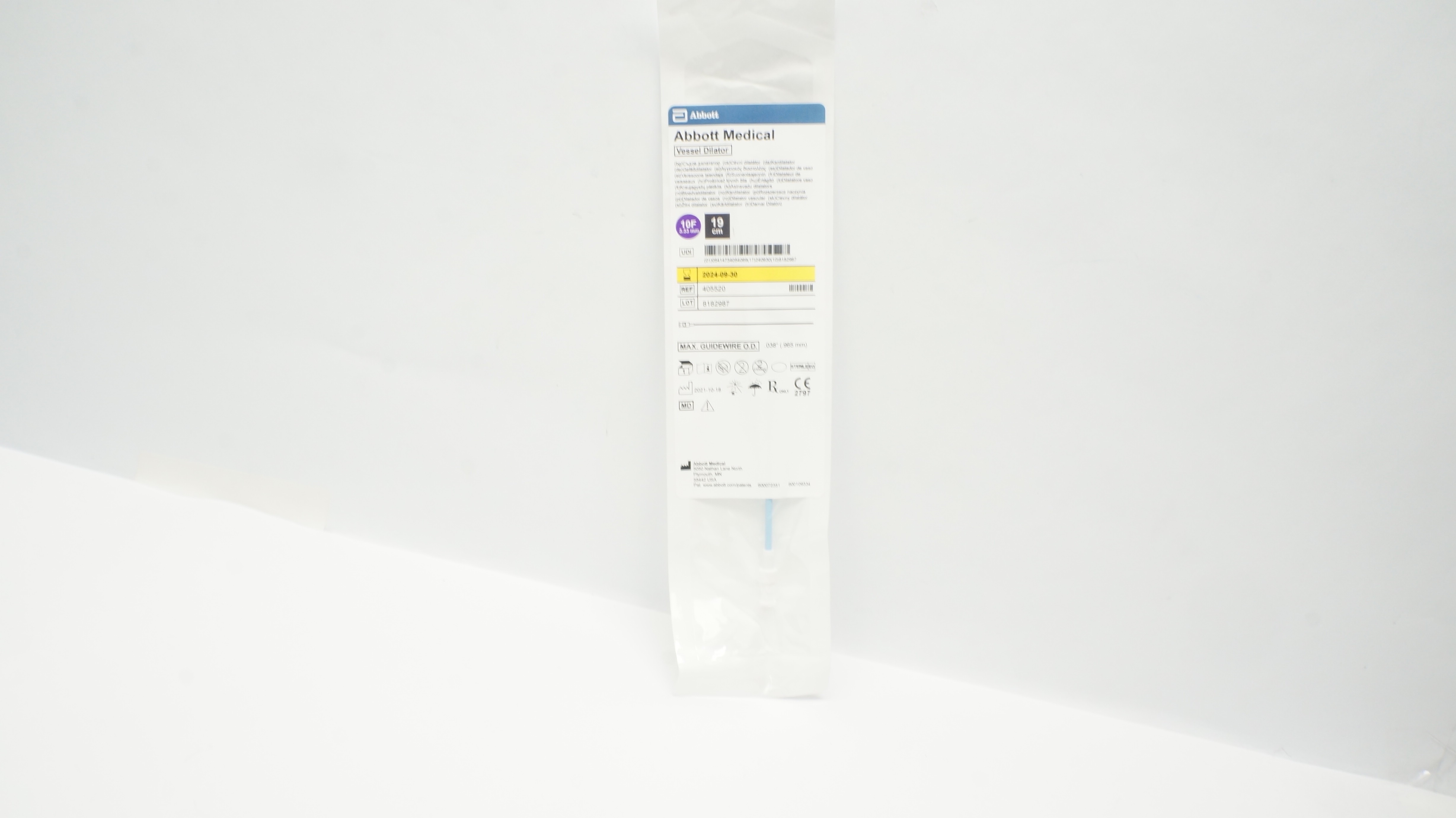 Abbott Medical 405520 SJM Vessel Dilator 10F x 19cm (x)
