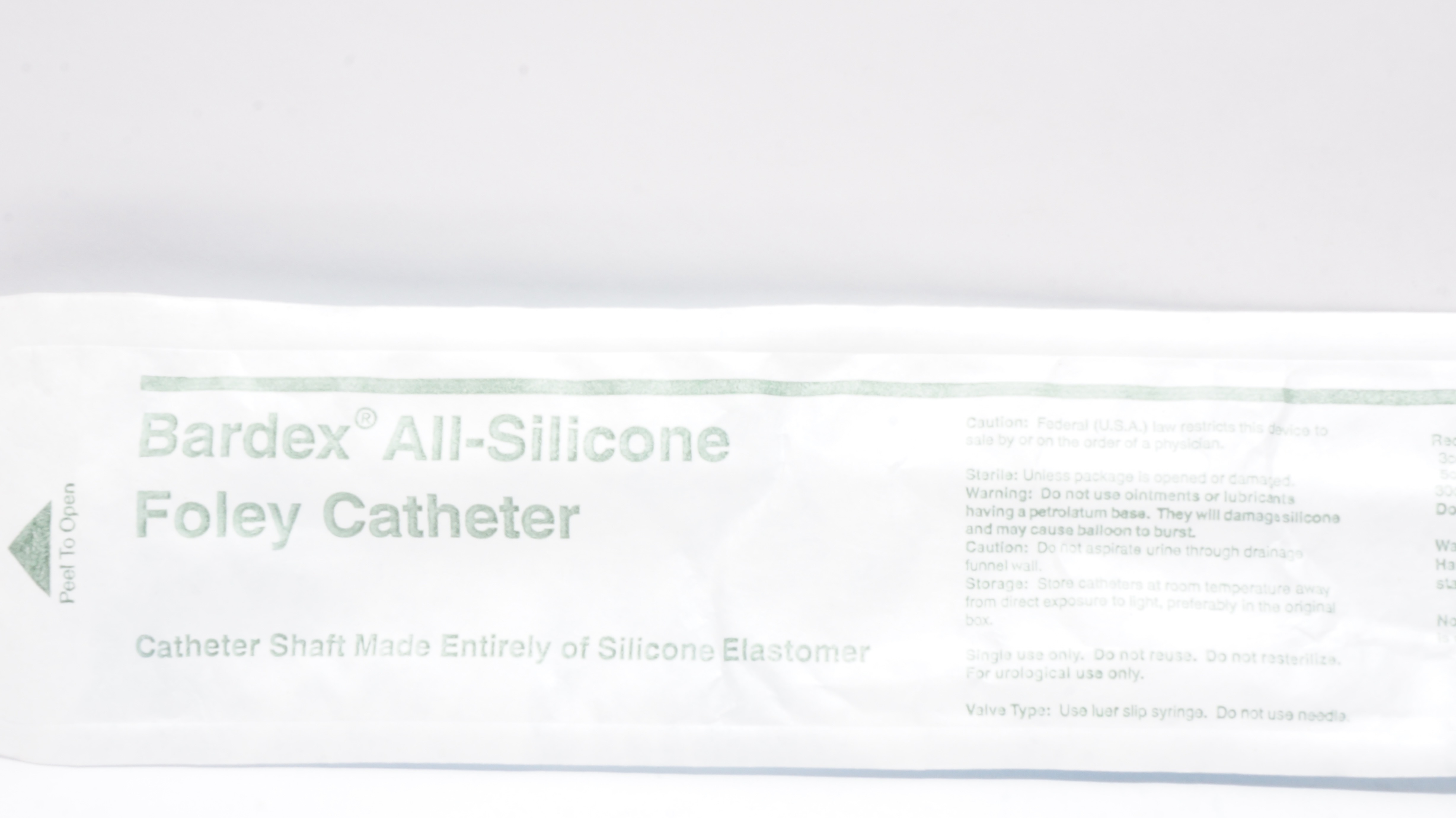Bard 166824 Bardex All-Silicone Foley Cath. 24Ch/Fr 30cc Ribbed Balloon