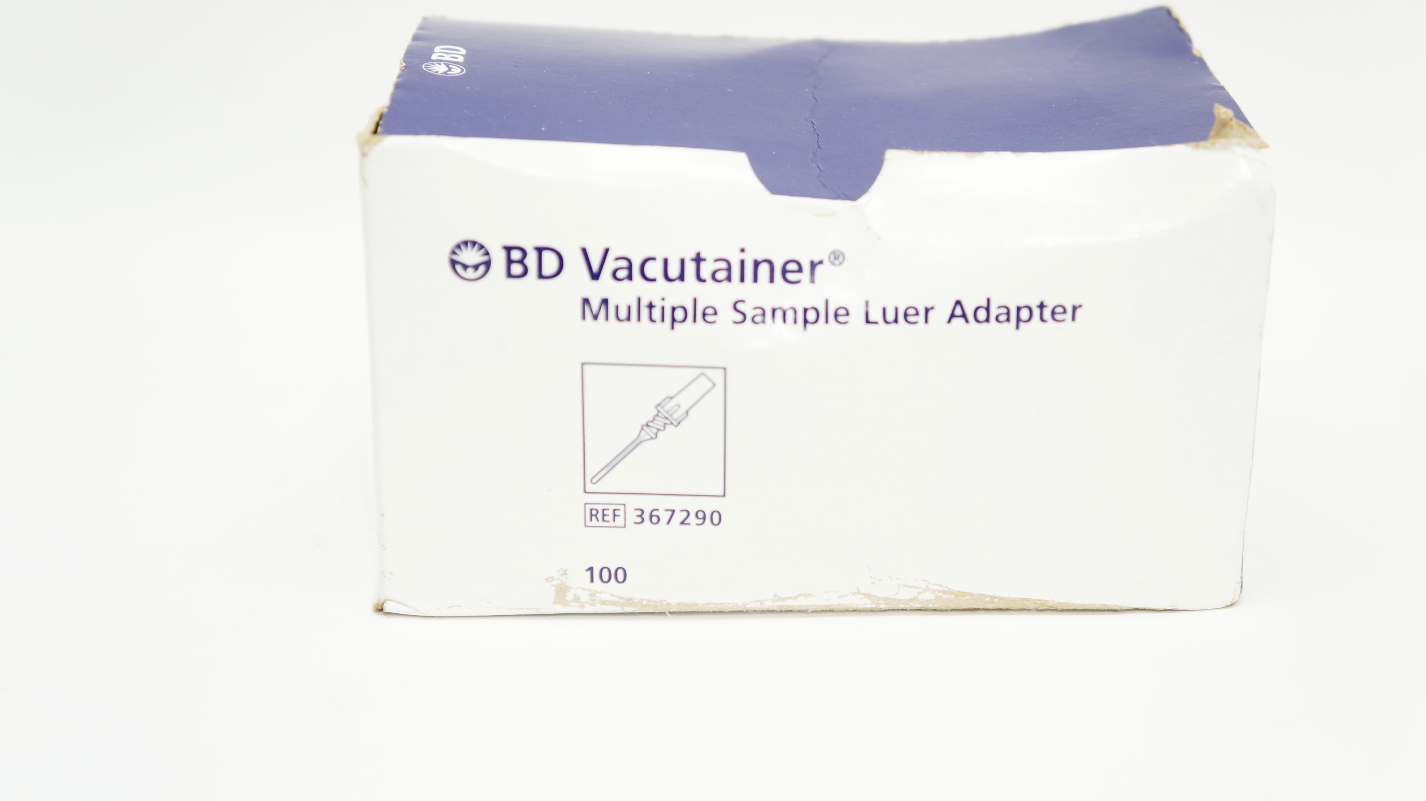 BD 367290 Vacutainer Multiple Sample Luer Adapter Box of 100