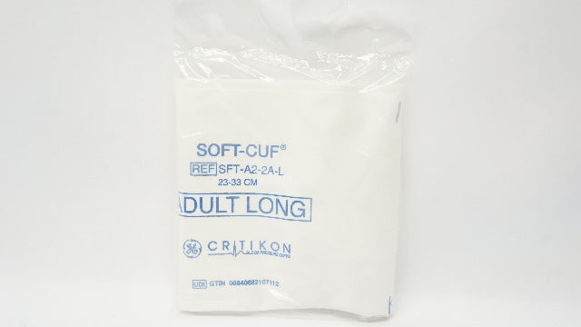 GE Medical SFT-A2-2A-L Critikon Soft-Cuf Blood Pressure Cuffs 23-33cm Adult Long