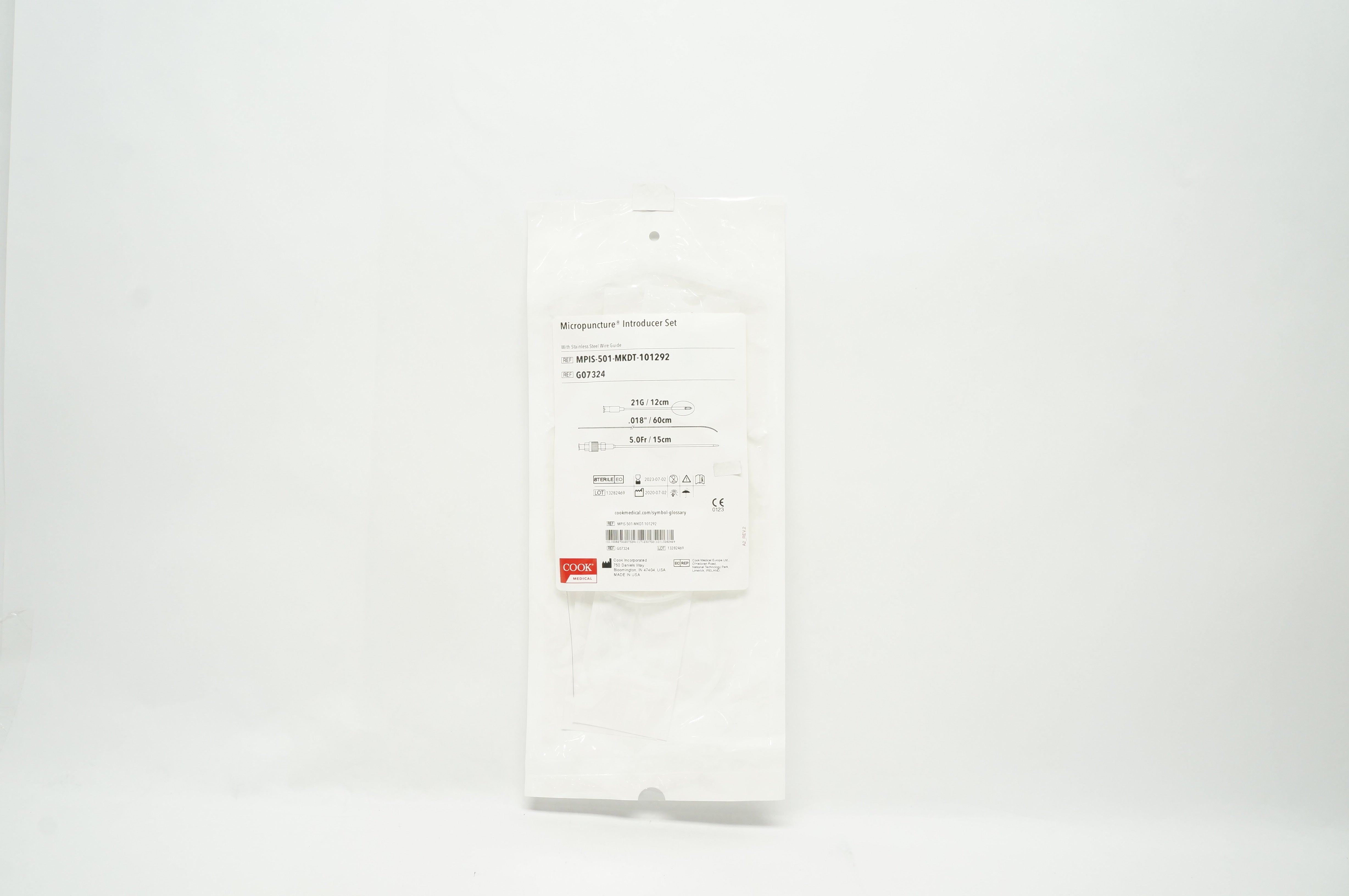 Cook Medical G07324  Micropuncture Introducer Set 5.0Fr x 15cm