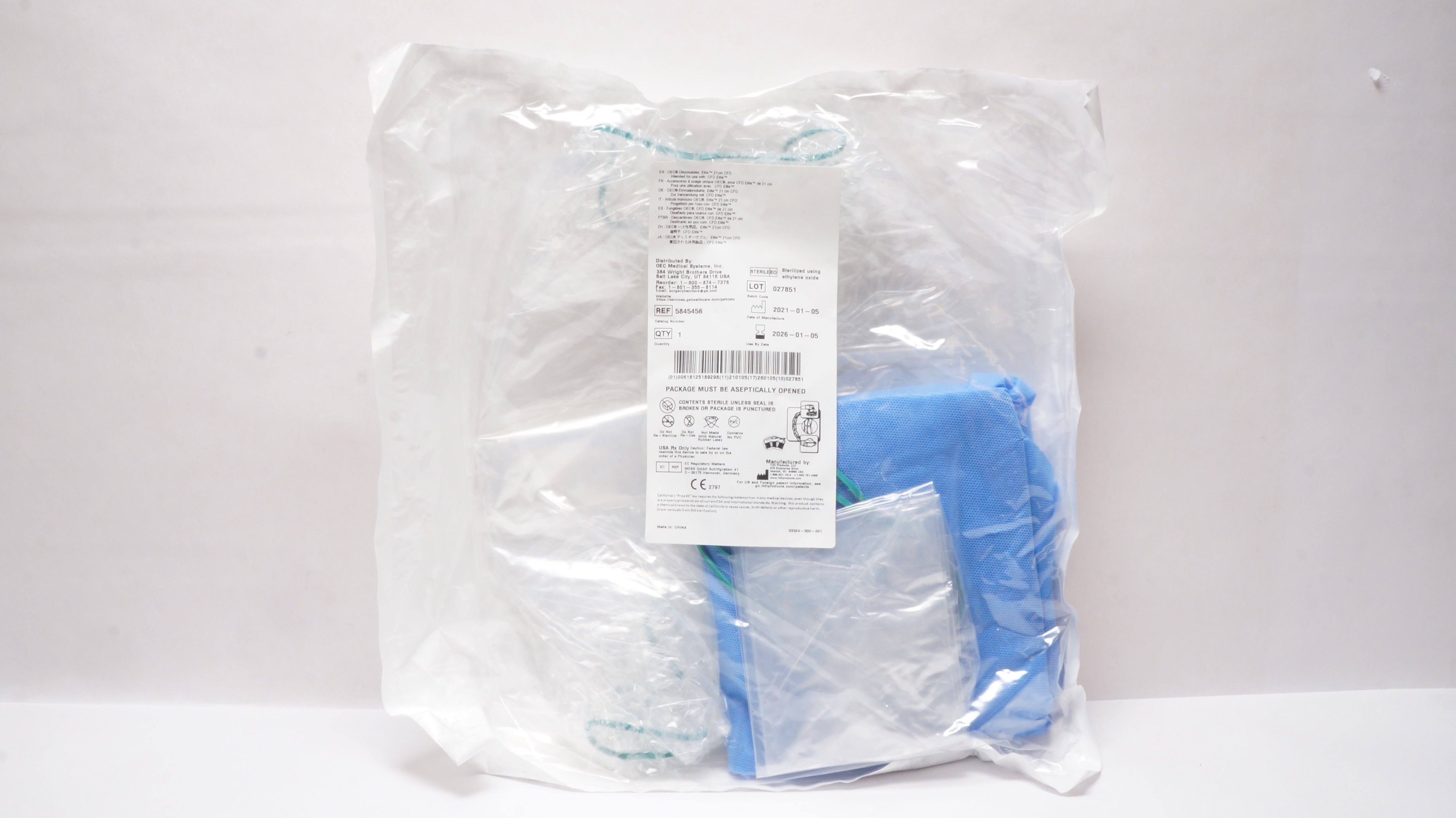 TIDI 5845456 Mobile C-Arm Drape Pack, OEC Disposable for CFD Elite 21cm