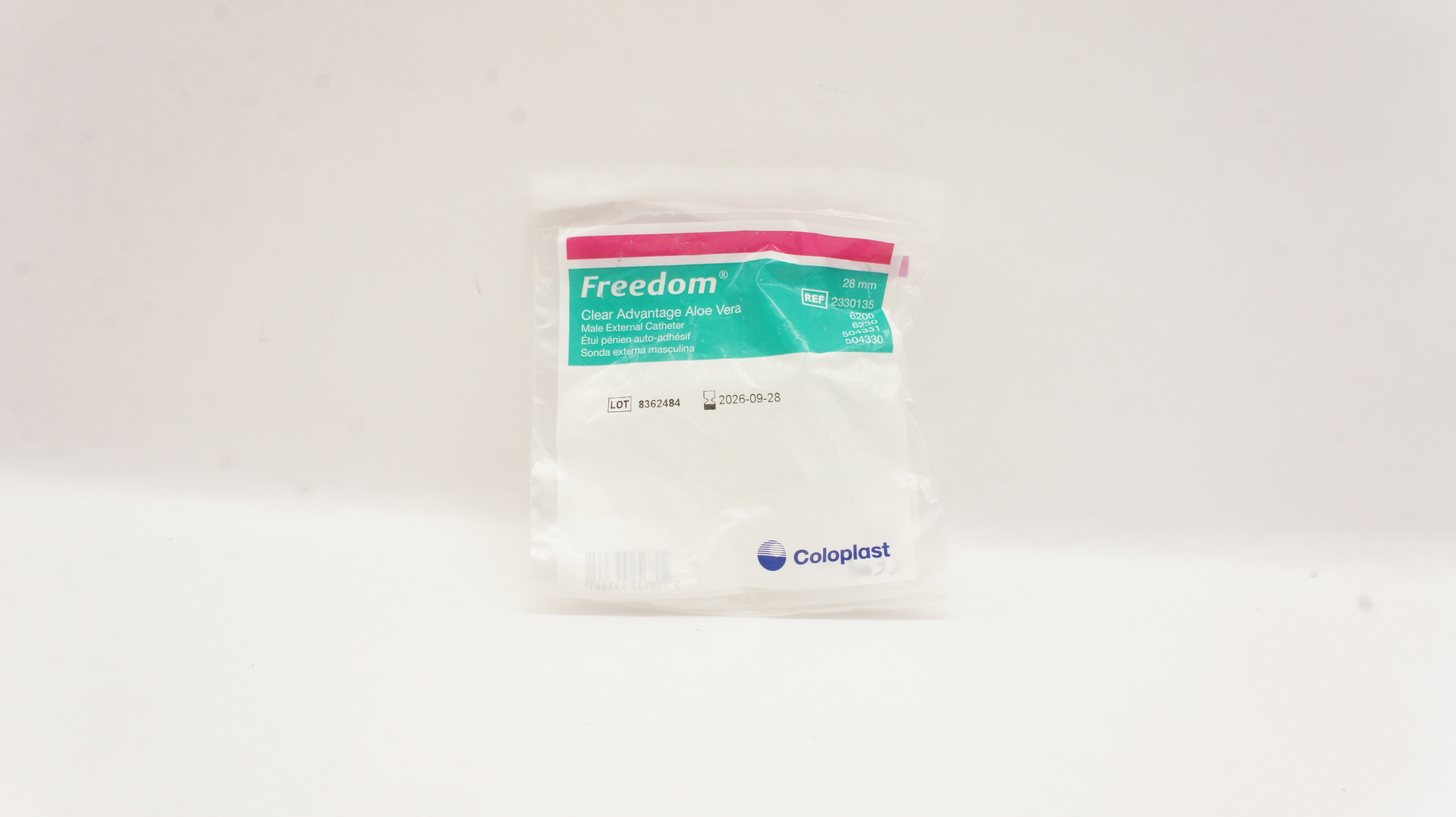 Coloplast 2330135 Clear Advantage Aloe Vera Male External Catheter 28mm