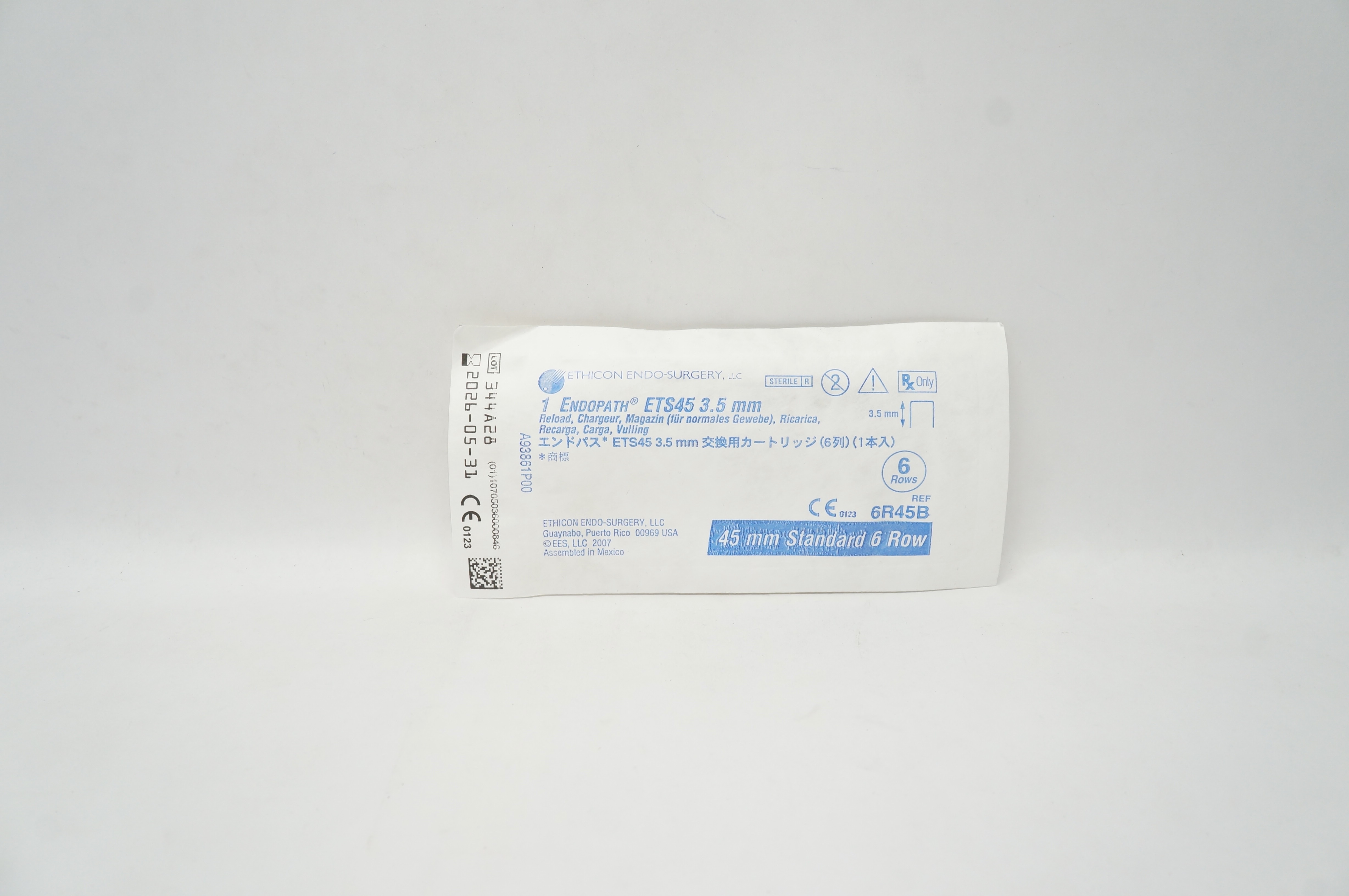 Ethicon 6R45B 1 Endopath ETS45 3.5mm Reload 3.5mm, 45mm, Standard, 6 Row