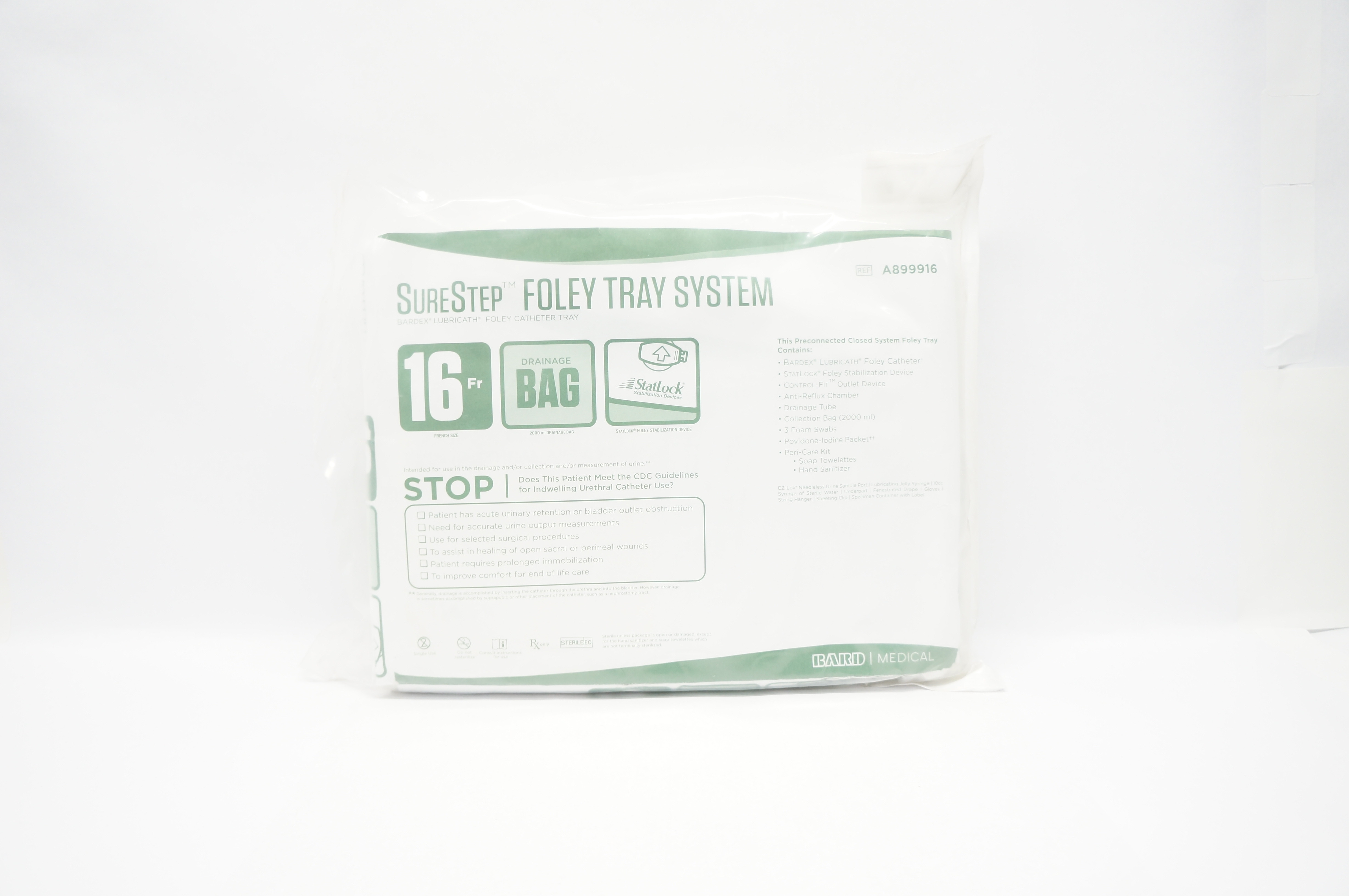 Bard A899916 SureStep Foley Tray System 16 Fr (x)
