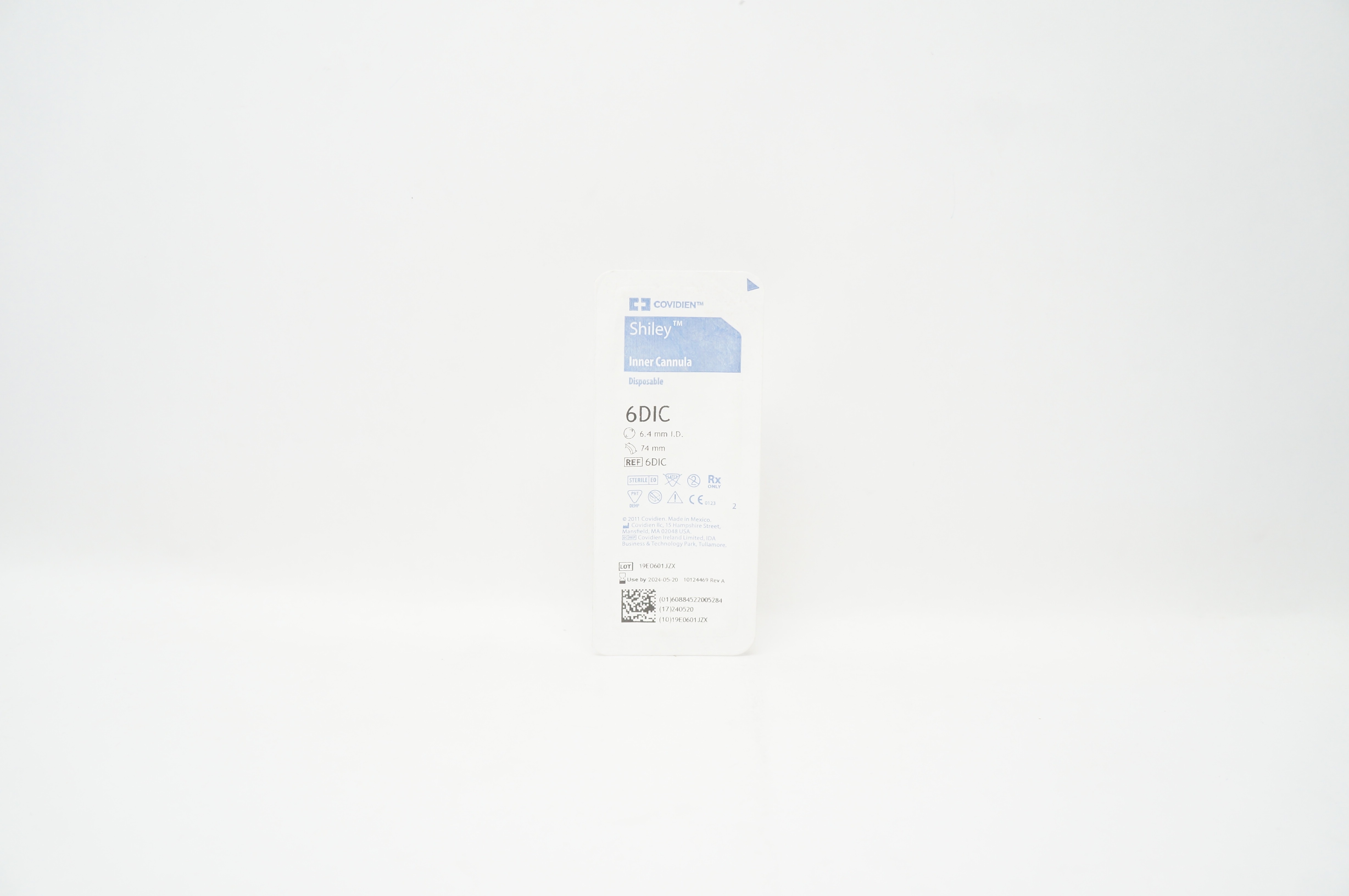 Covidien 6DIC Shiley Inner Cannula Disposable 6.4mm I.D. x 74mm