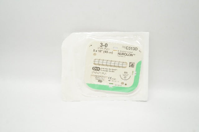 Ethicon C513D 3-0 Nurolon Polyamide 6,6 Stre SH 26mm 1/2c Taperpoint 8x18inch(x)