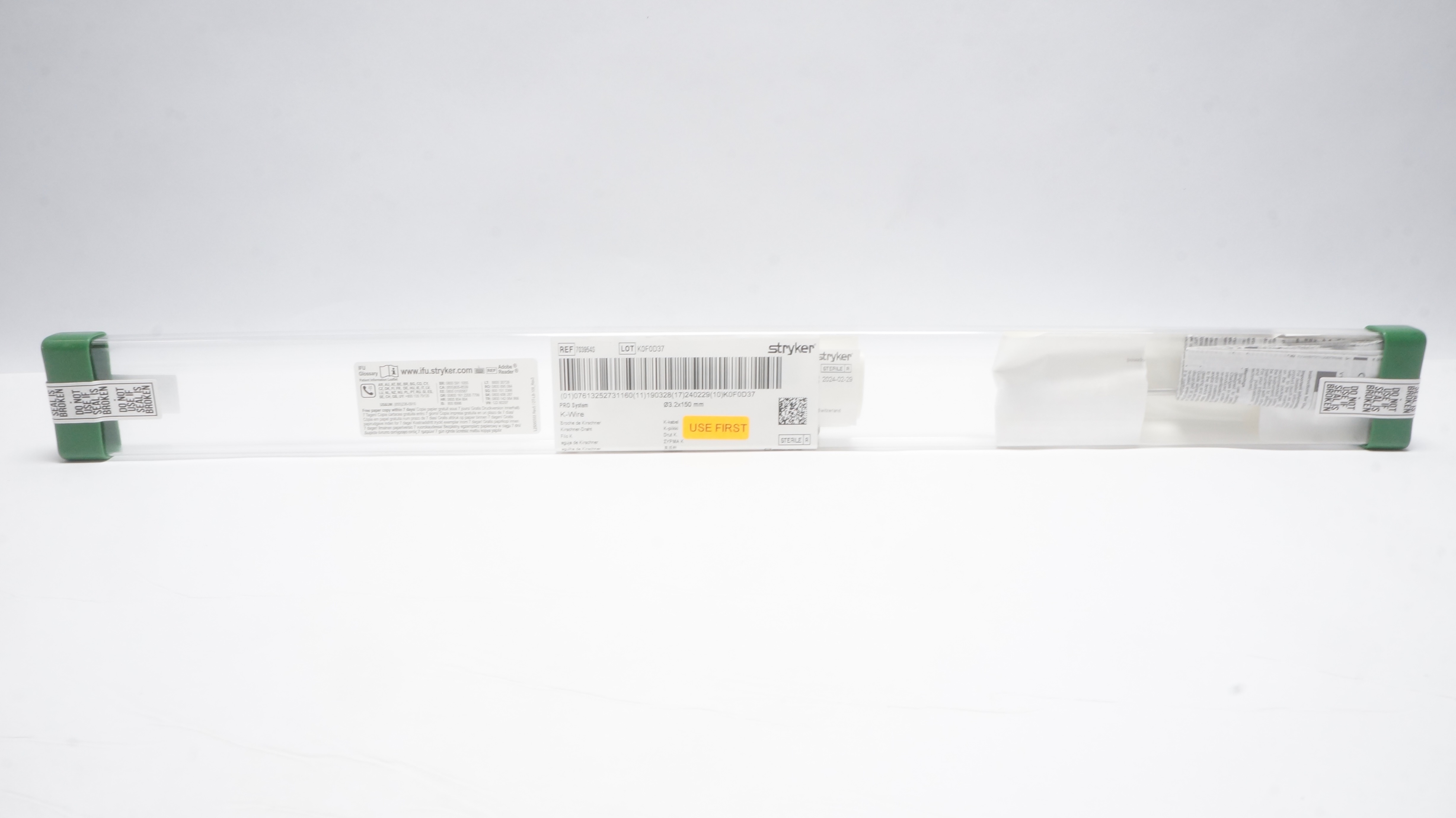 Stryker 703954S Pro System K-Wire, 3.2 x 150mm (x)