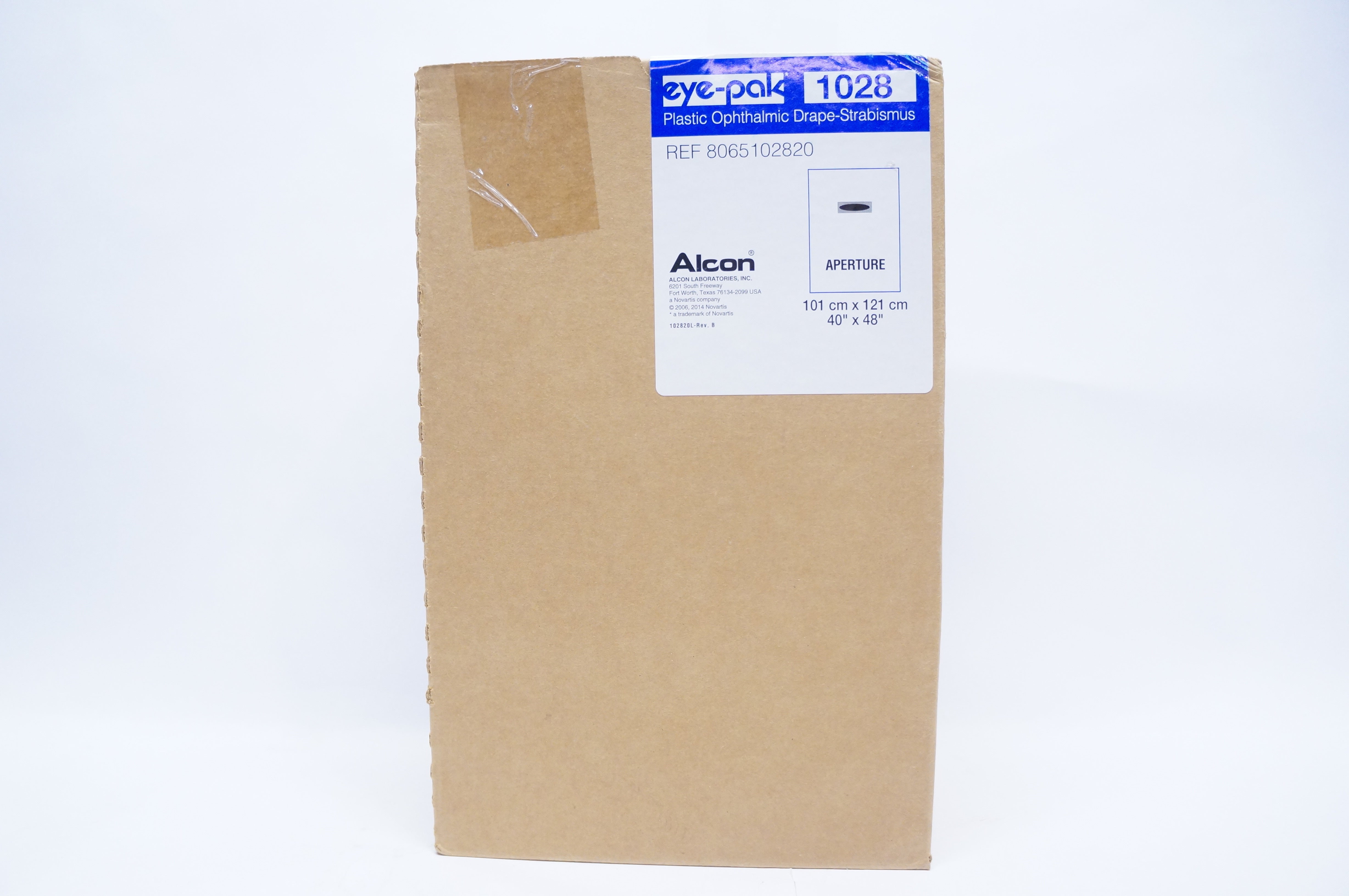 Alcon 8065102820 Eye-Pak Plastic Ophthalmic Drape 101x121cm - Case of 10