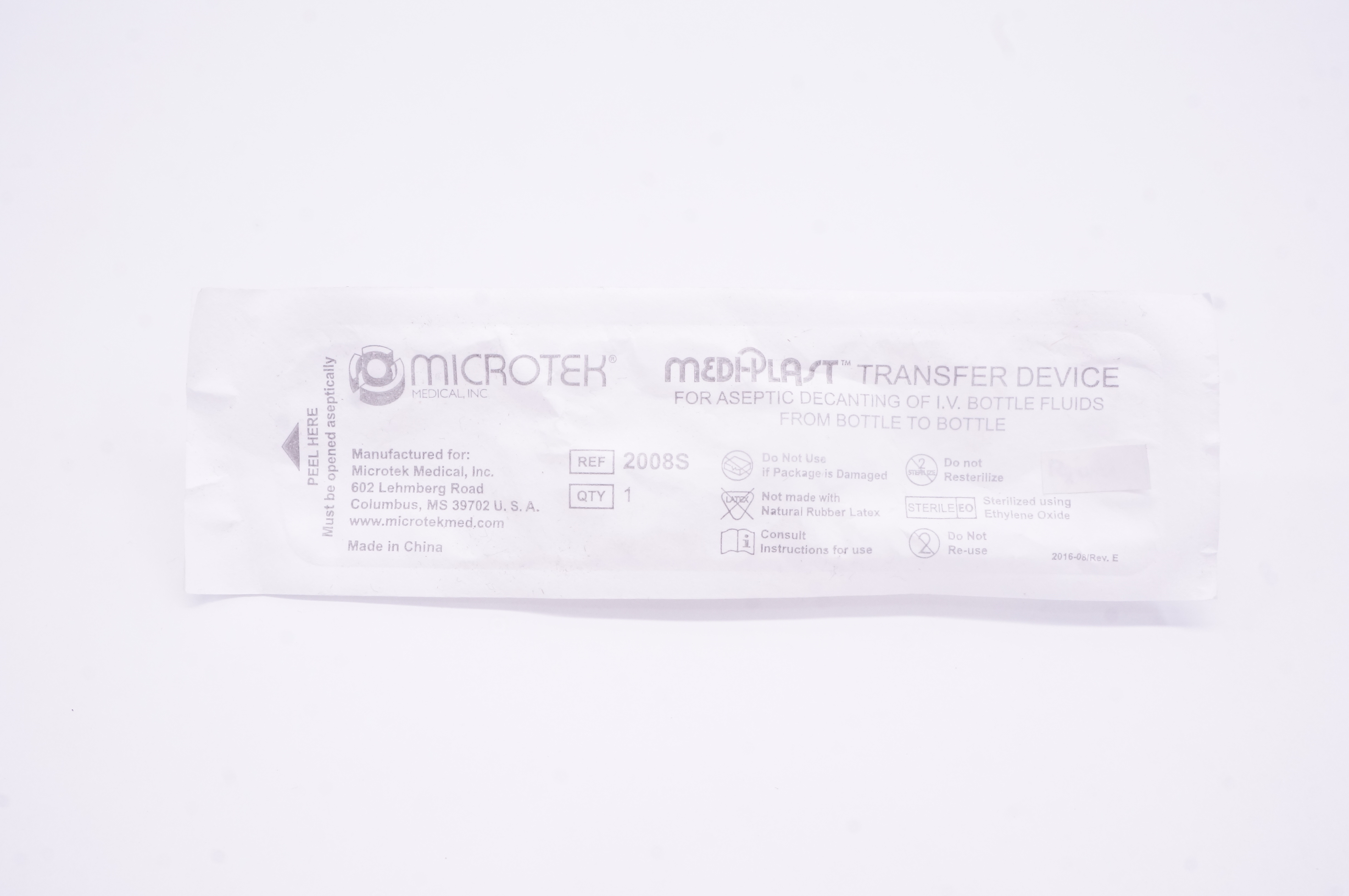 Microtek 2008S Medi-Plast Transfer Device