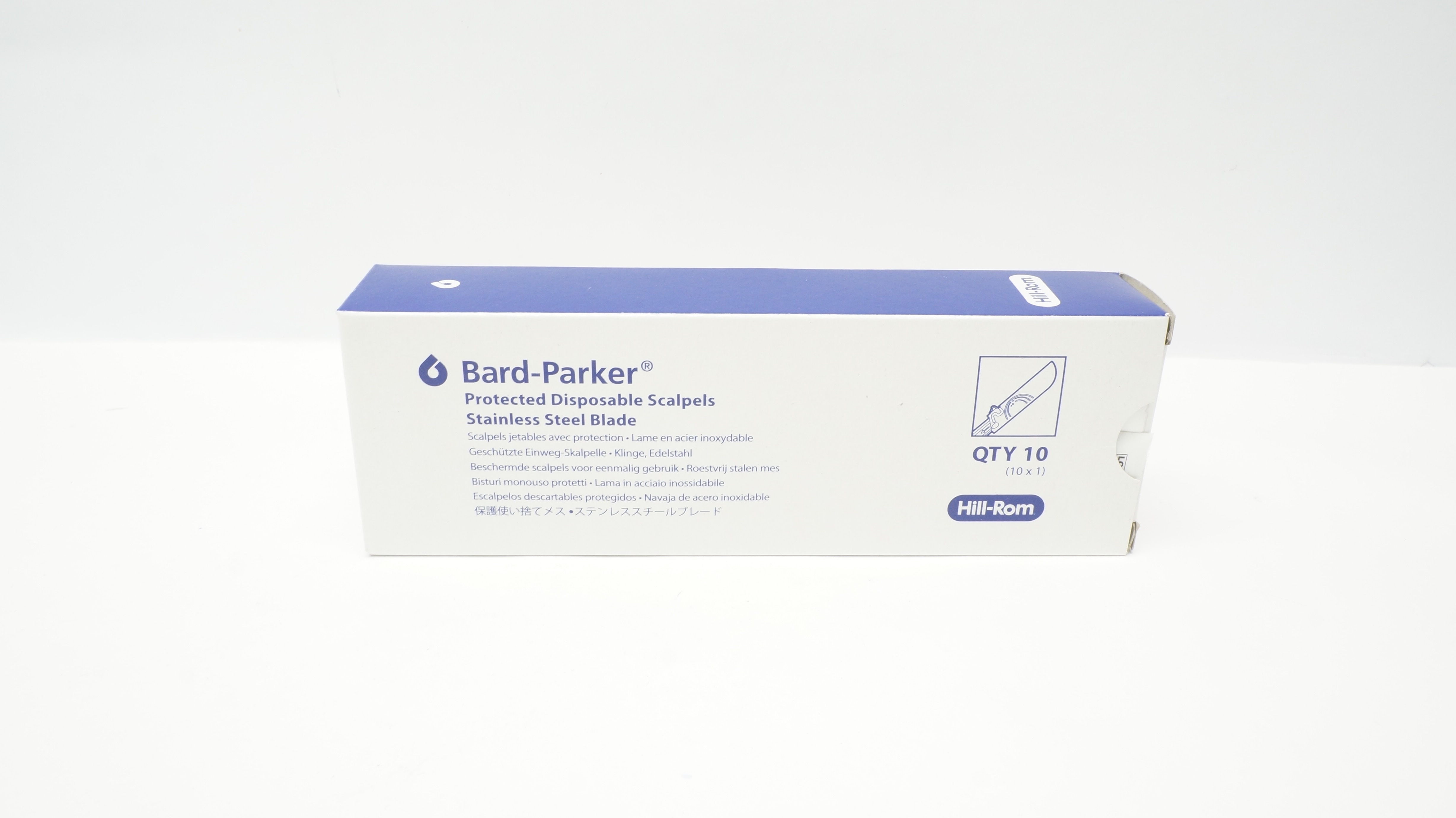 Aspen 372615 Bard-Parker Protected Scalpels Stain Steel Blade #15 - Box of 10