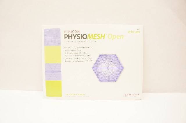 Ethicon OPHY1010 Physio Mesh Open Flexible Composite Mesh Device 4x4inch (x)