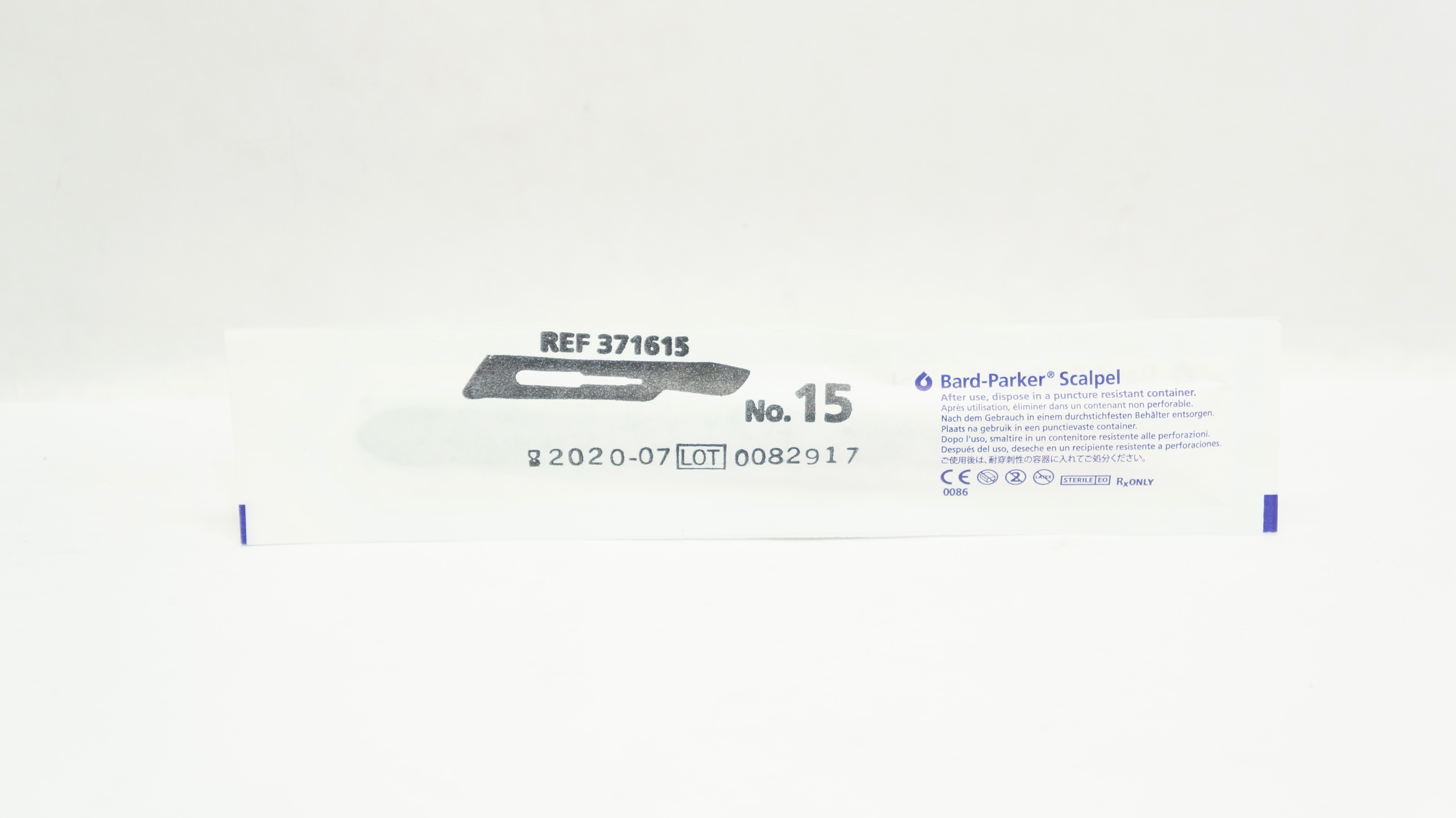 Aspen 371615 Bard-Parker Scalpel Stainless Steel Surgical Blade N15 (x)