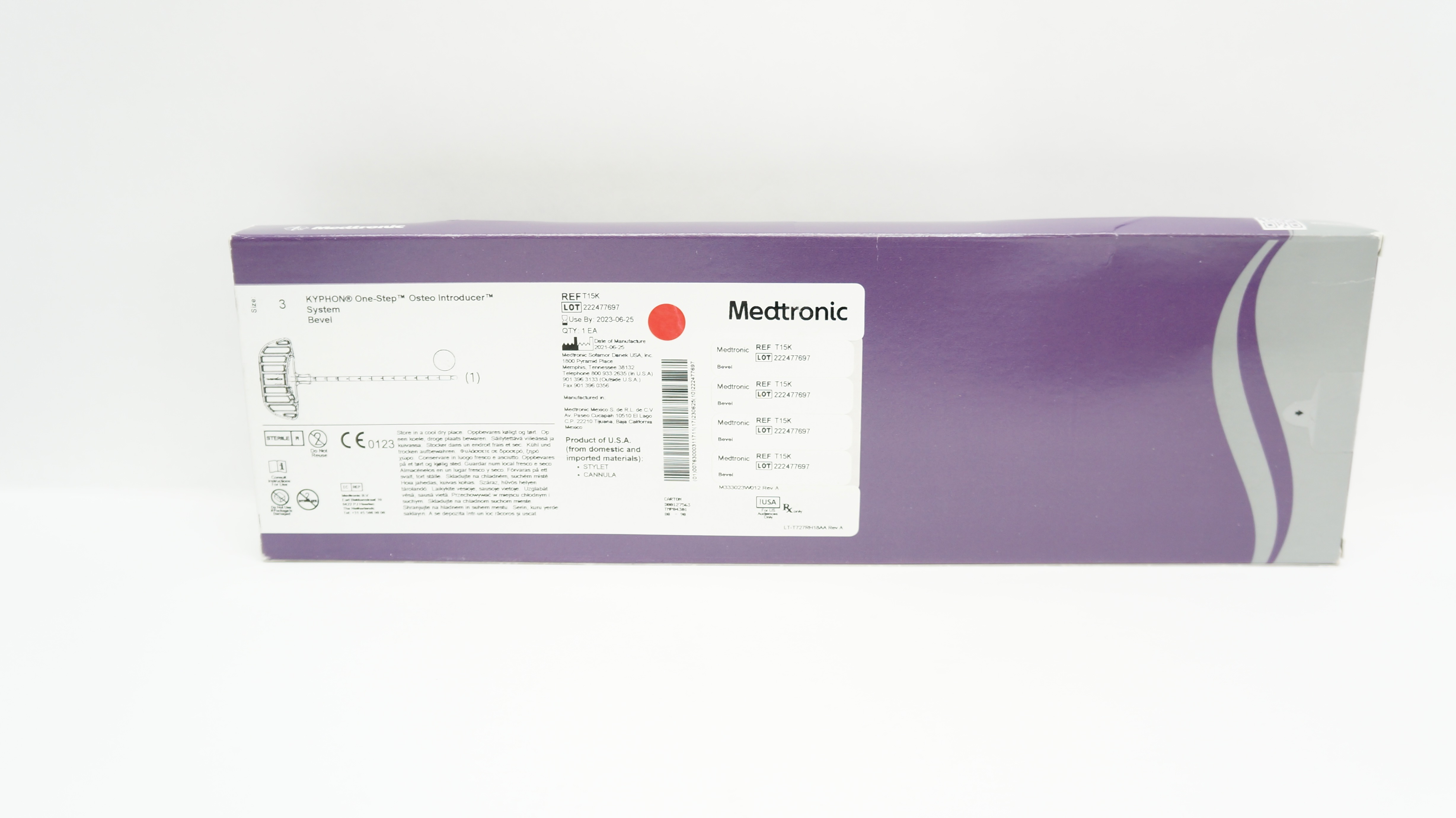 Medtronic T15K Kyphon OneStep Osteo Introducer System Bevel, Size 3 (x)