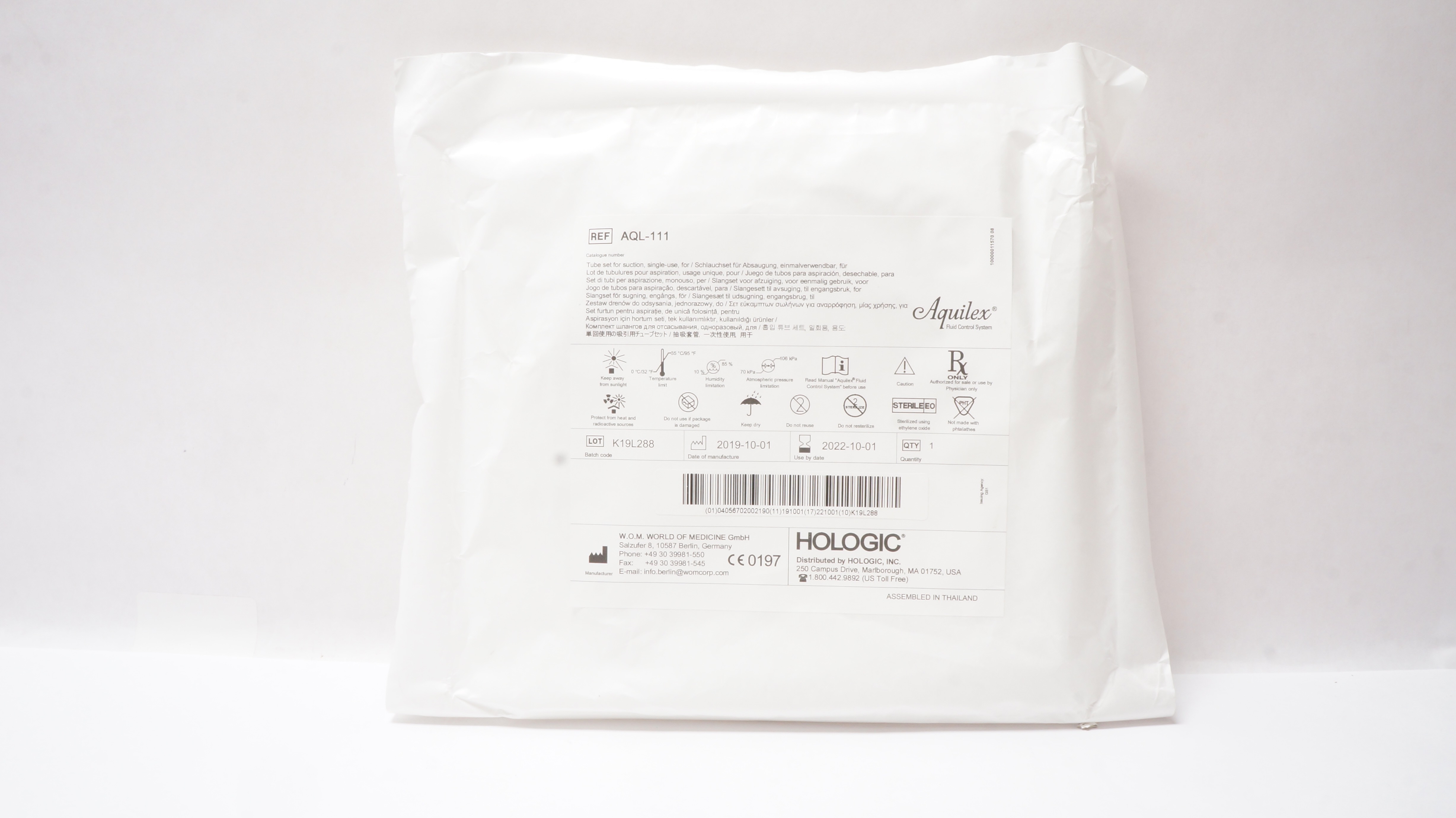 Hologic AQL-111 Aquilex Tube Set for Suction (x)