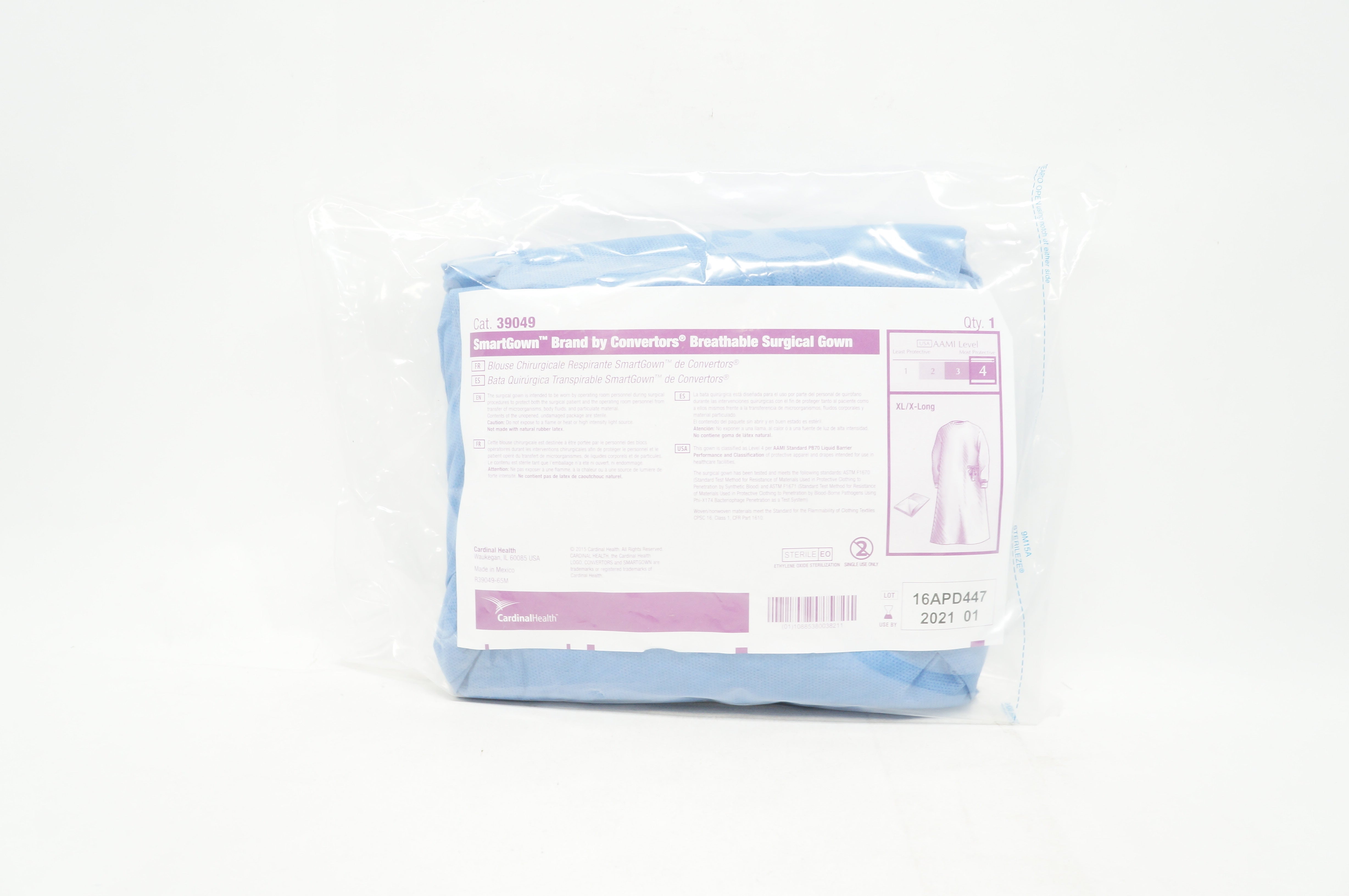 Cardinal Health 39049 Breathable Surgical Gown X-Large/X-Long  (x)