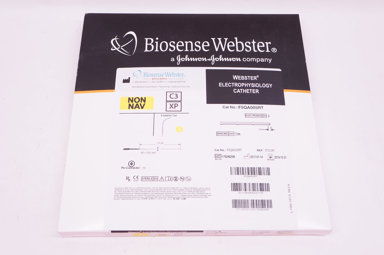 Biosense Webster F5QA005RT Electrophysiology Cath. 1mm x 5mm (x)