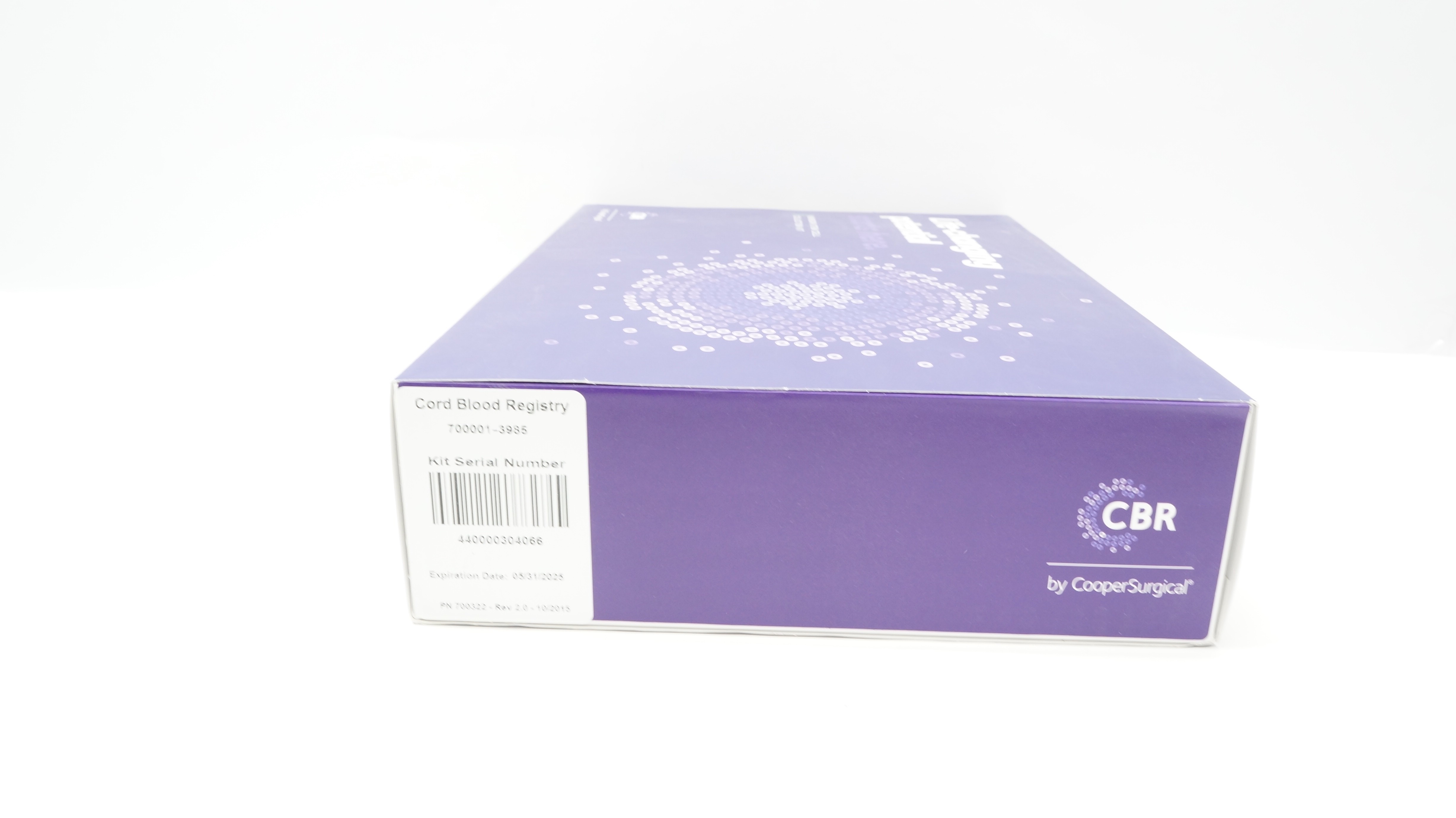 Cord Blood Registry 700001-3985 Newborn Stem Cell Collection Kit