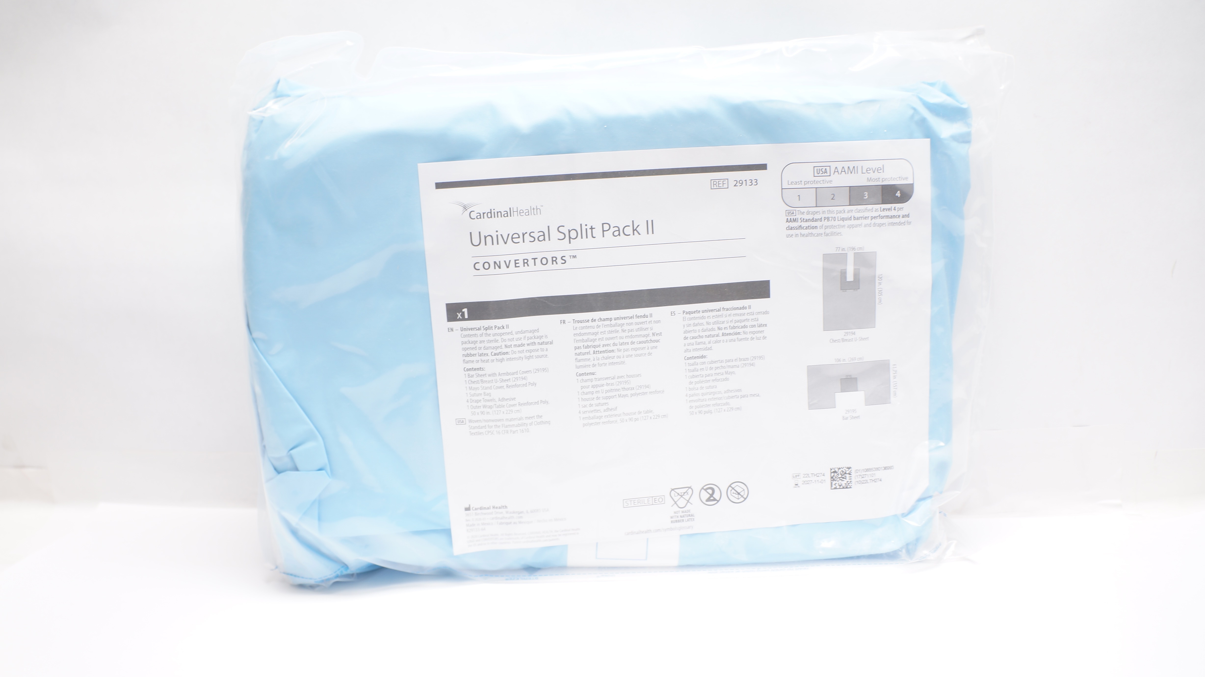 Cardinal Health 29133 Universal Split Pack II Convertors 77In x 120In ...