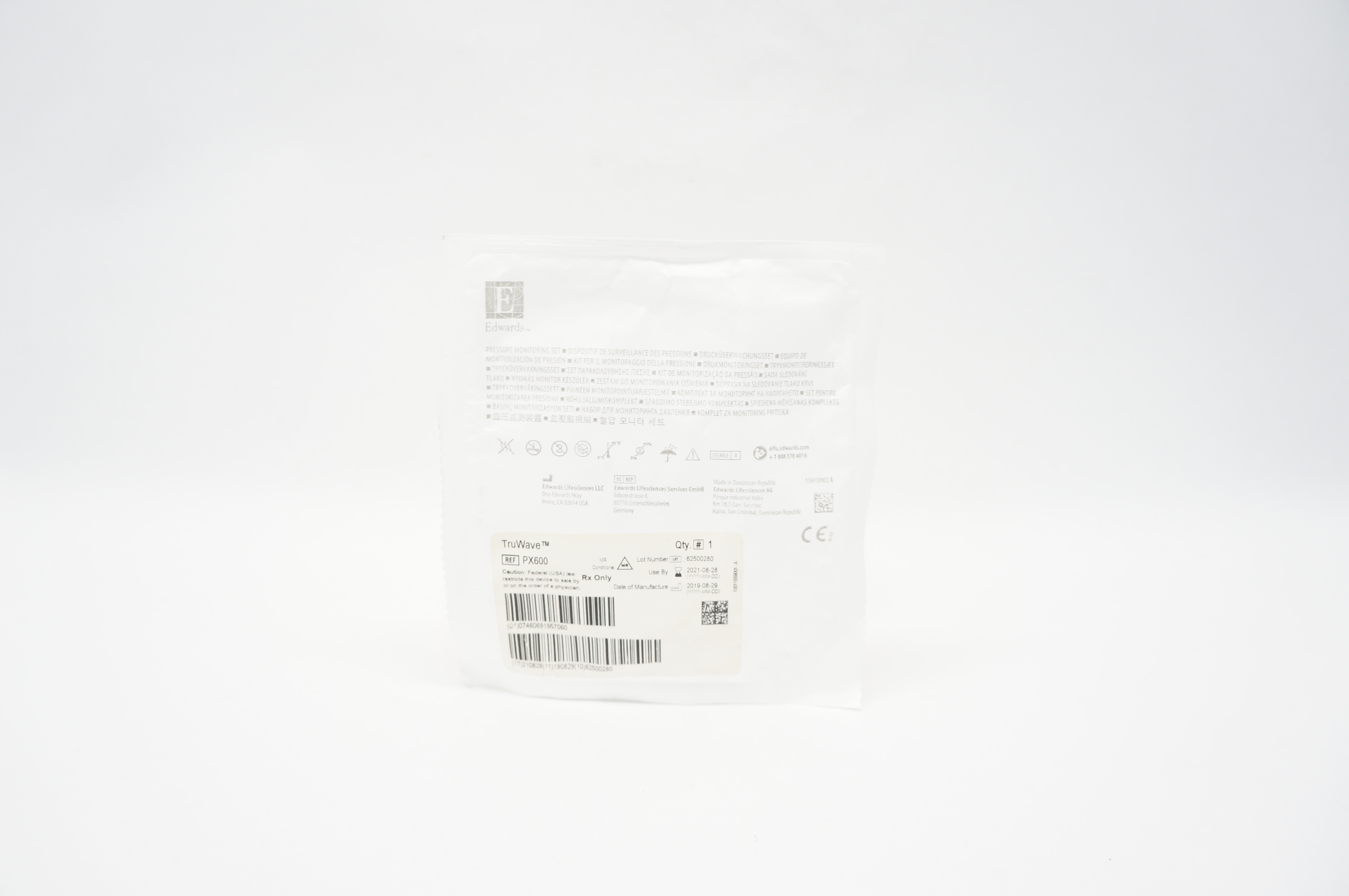 Edwards Lifesciences PX600 Pressure Monitoring Set (x)