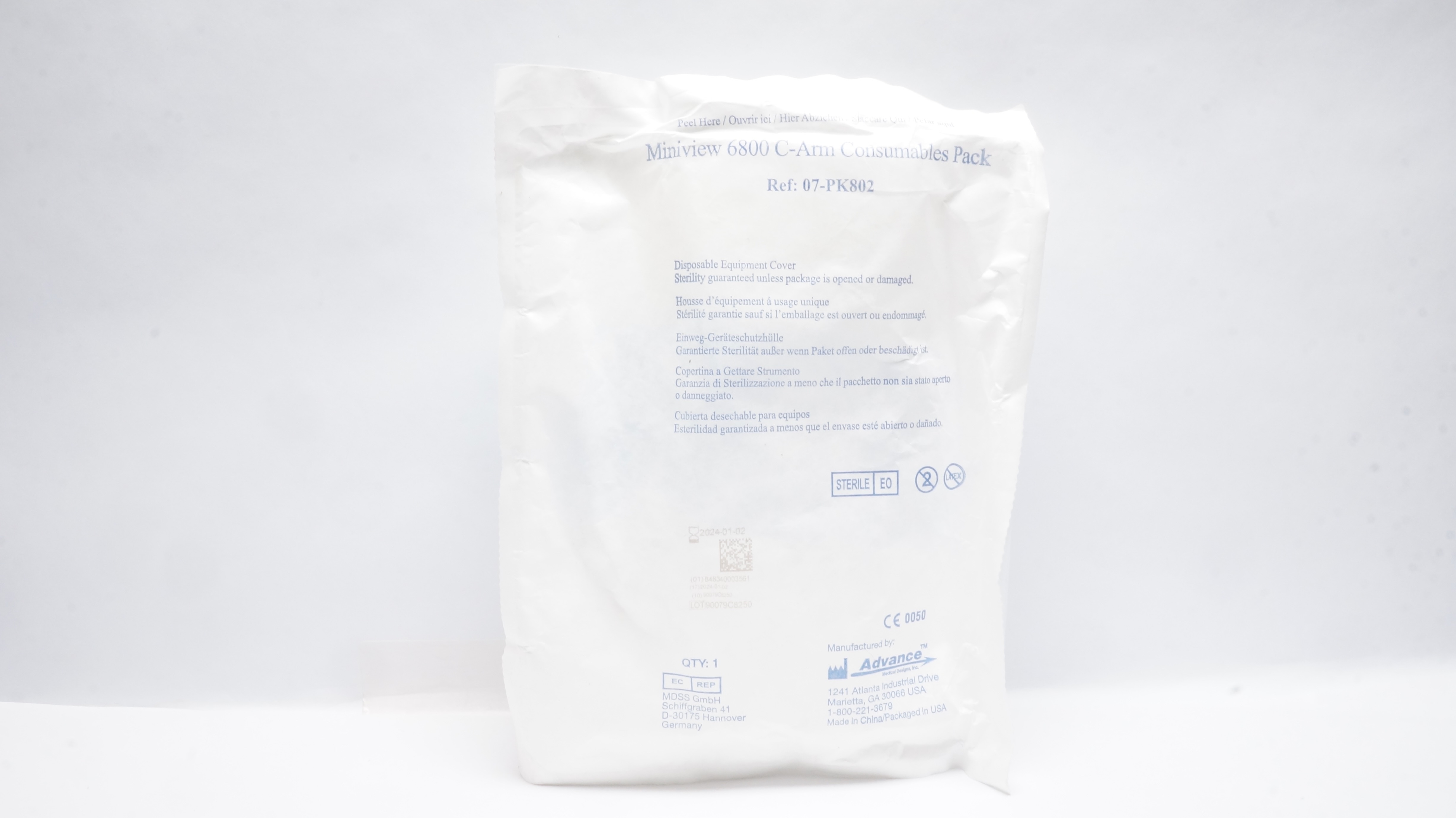 Advance 07-PK802 Miniview 6800 C-Arm Consumables Pack (x)