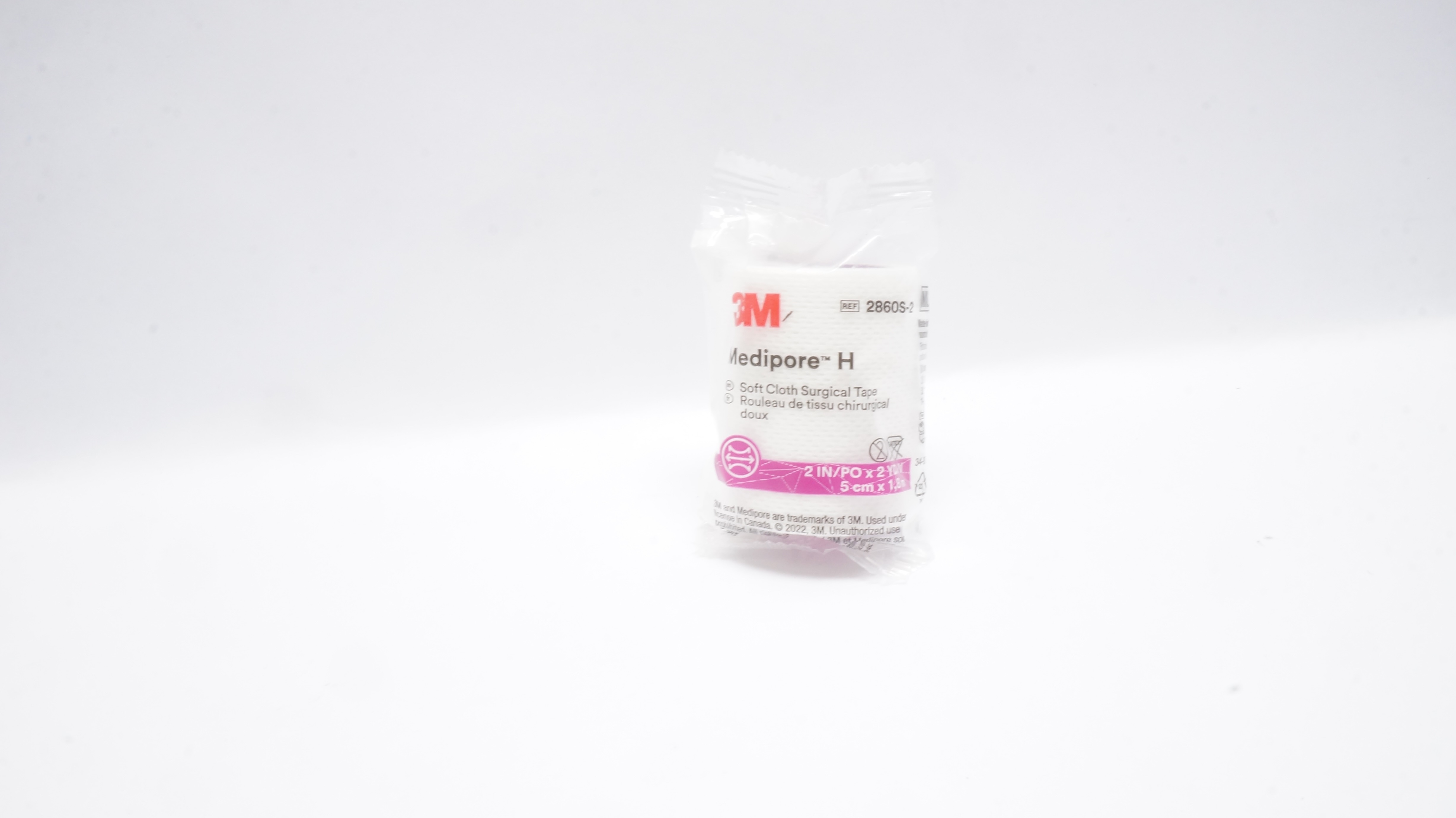 3M 2860S-2 Medipore H Soft Cloth Surgical Tape 2inch x 2Yd